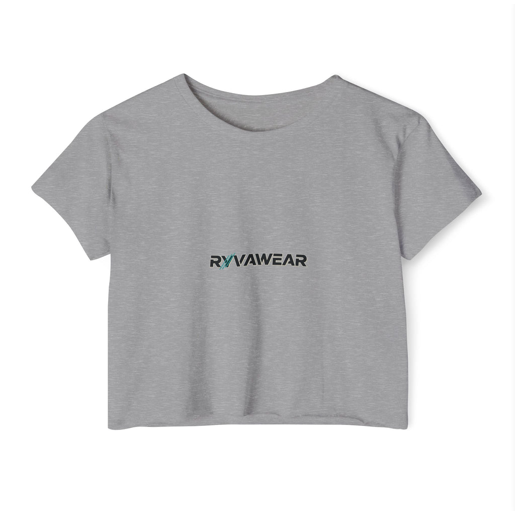 Crop Top - Minimal 'RYVAWEAR' Festival Logo Crop Top for Women