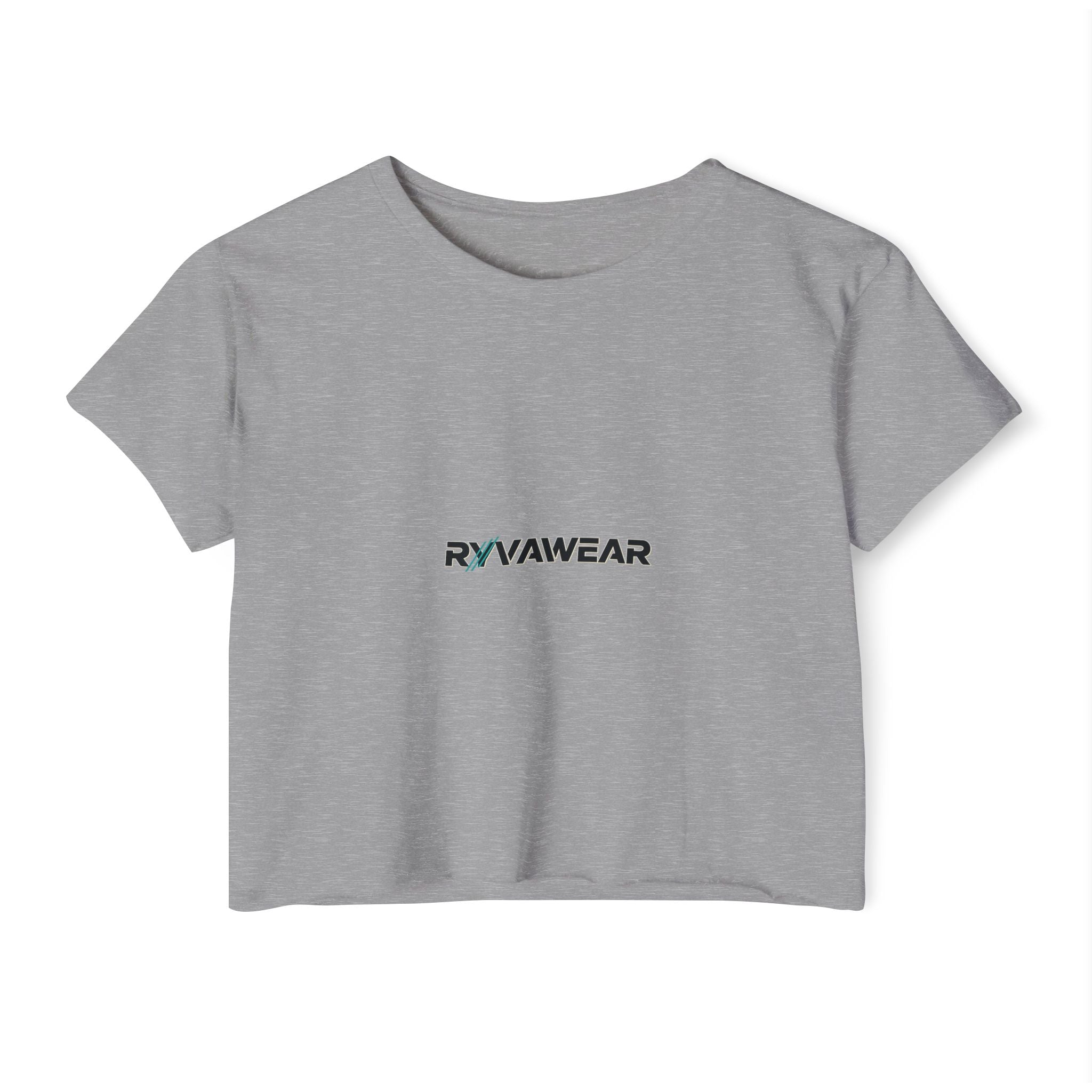 Crop Top - Minimal 'RYVAWEAR' Festival Logo Crop Top for Women