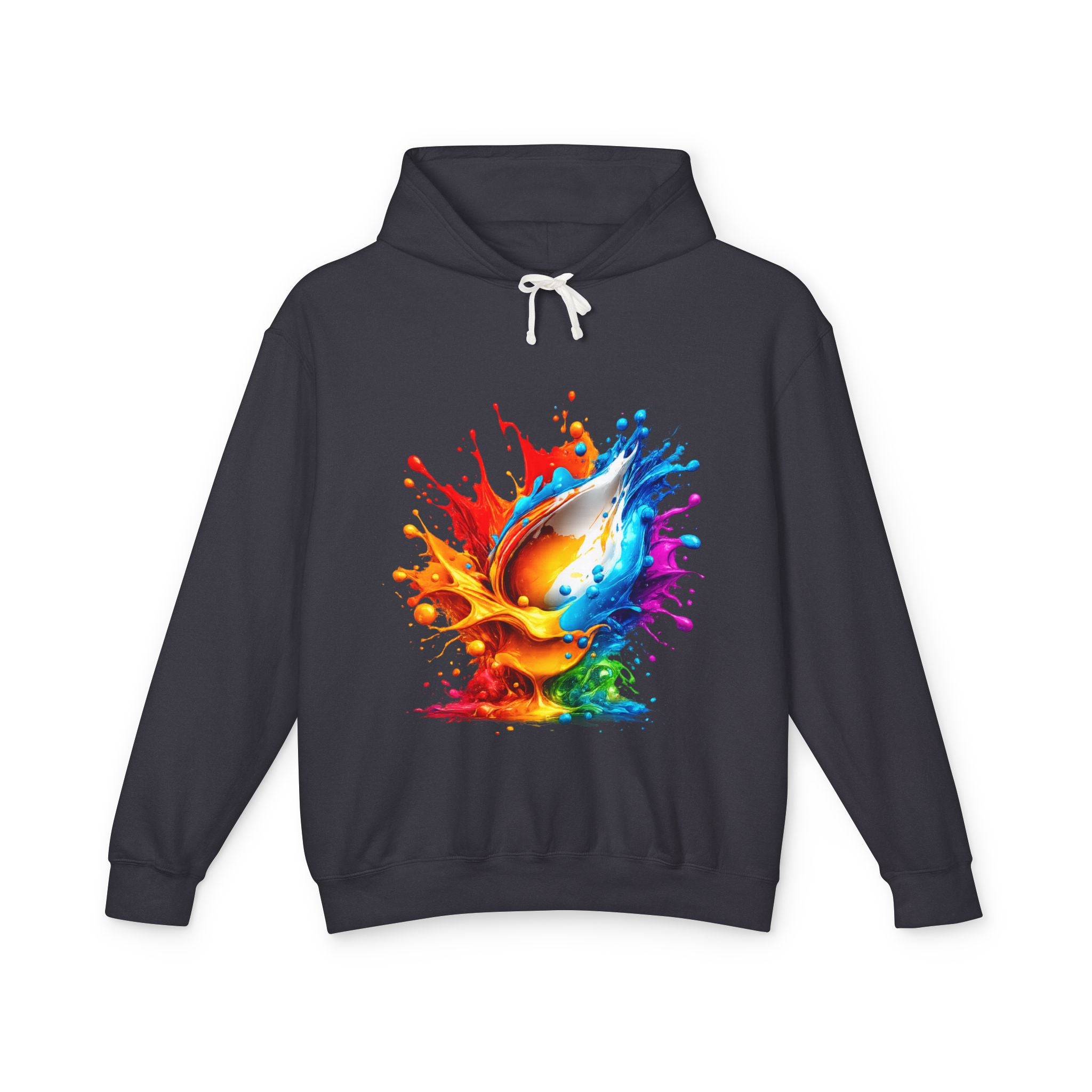 Color Splash Dove Hoodie — Vibrant Watercolor Peace Dove Pullover