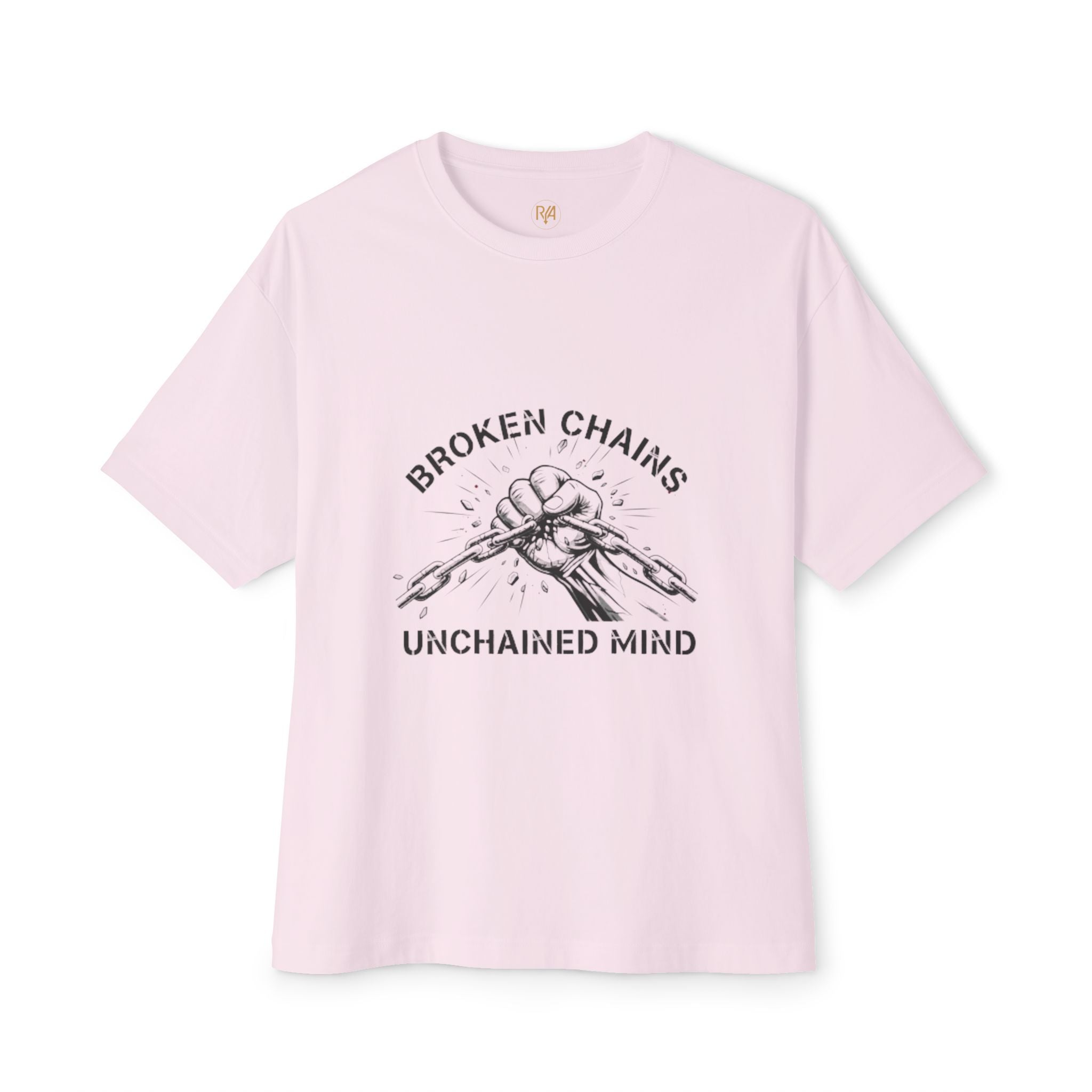Broken Chains Graphic Tee — "Broken Chains, Unchained Mind" Inspirational T‑Shirt