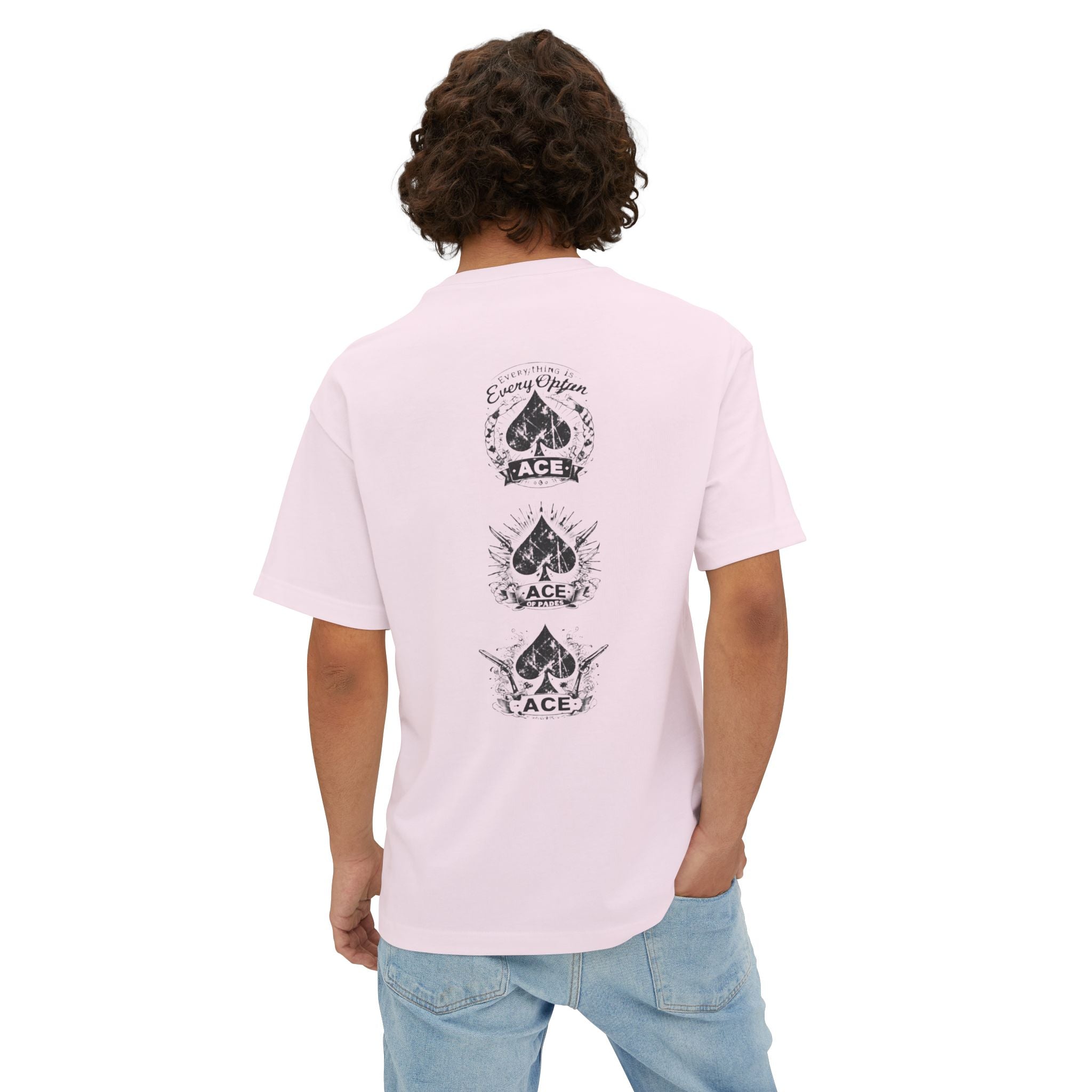 Ace Card Graphic Tee — Vintage Triple Spade Back Print