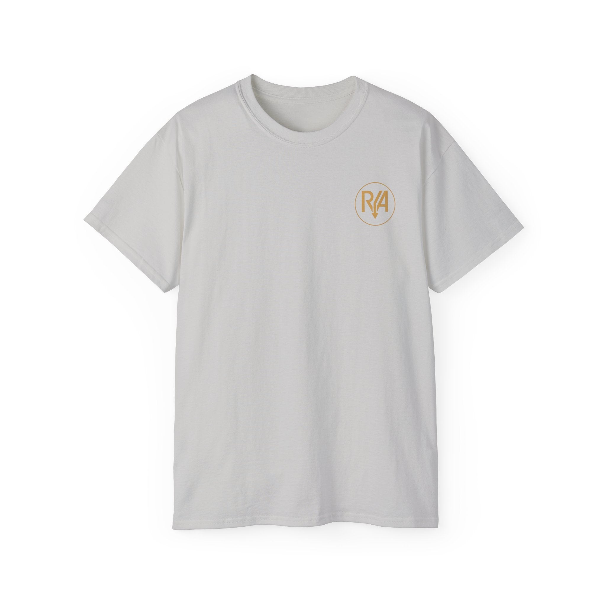R/4 Minimal Logo Cotton Tee — Small Chest Emblem