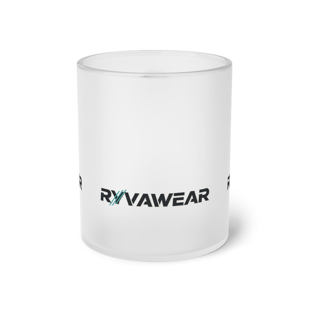 Frosted Glass Mug — RYVAWEAR Logo Coffee Cup