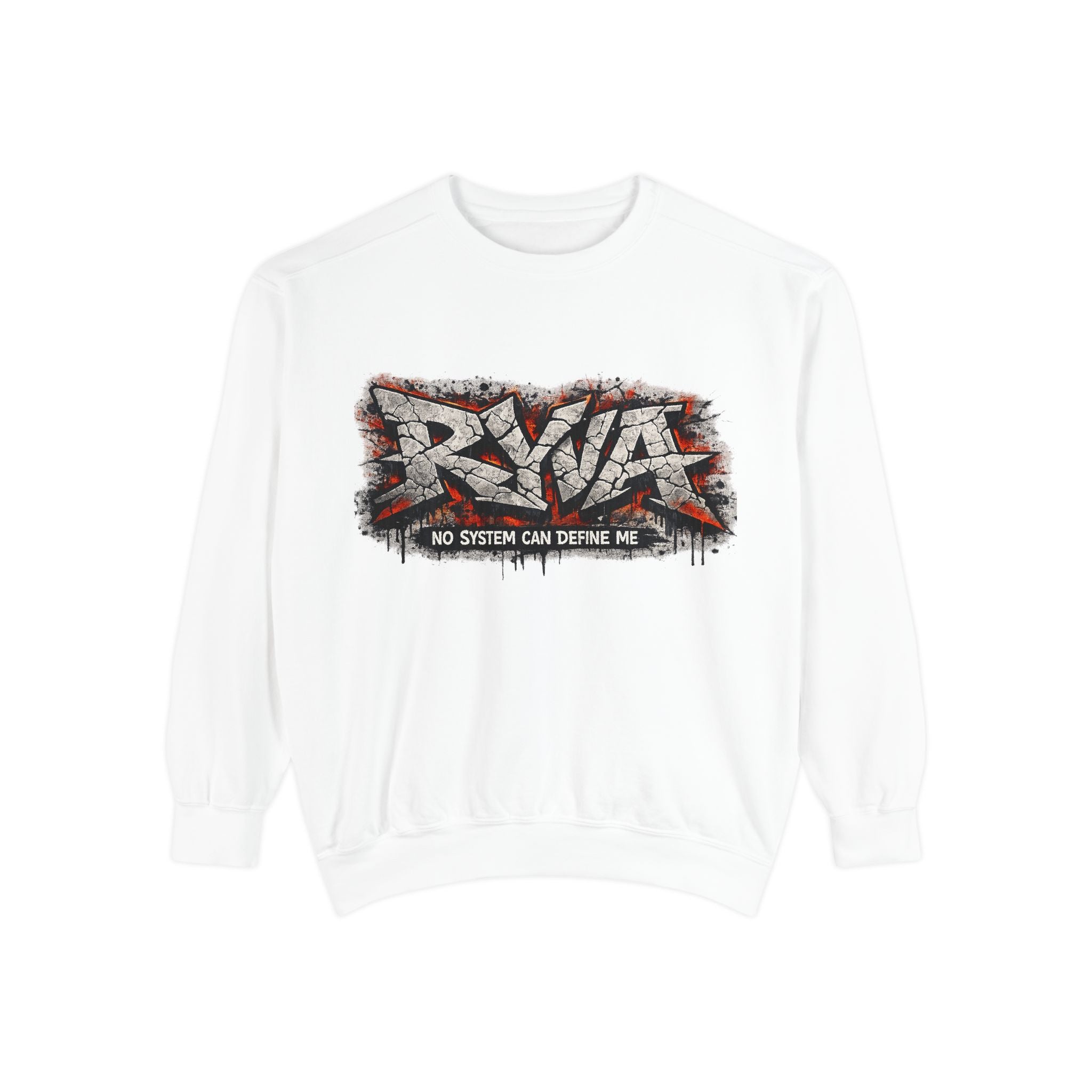 RVA Graffiti Sweatshirt — "No System Can Define Me" Urban Crewneck