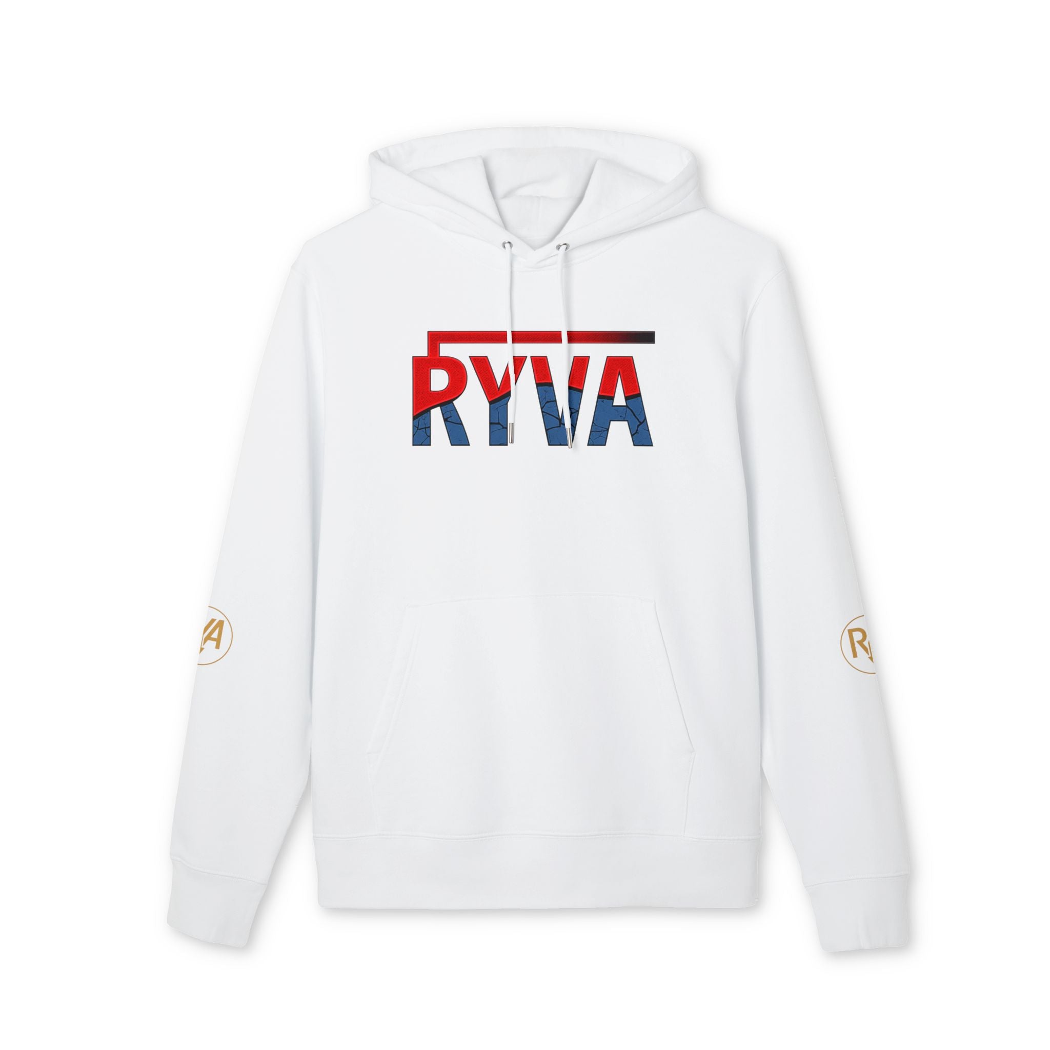 RYVA Flag Logo Hoodie — Patriotic Red White Blue Pullover