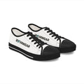 Low Top Sneakers — White 'RYV AWEAR' Side Logo Casual Shoes