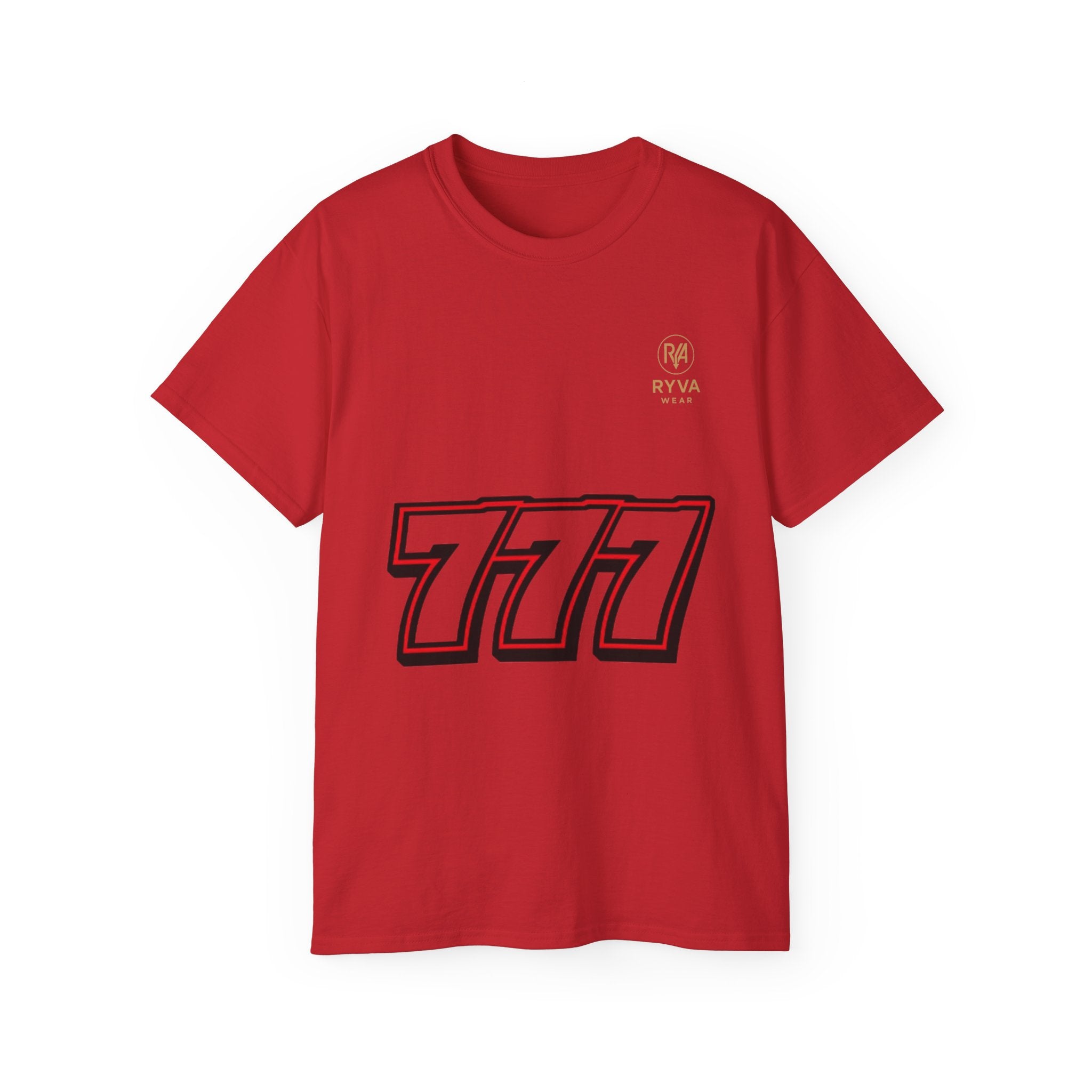 777 Graphic Tee — Lucky Slot Machine Number T-Shirt