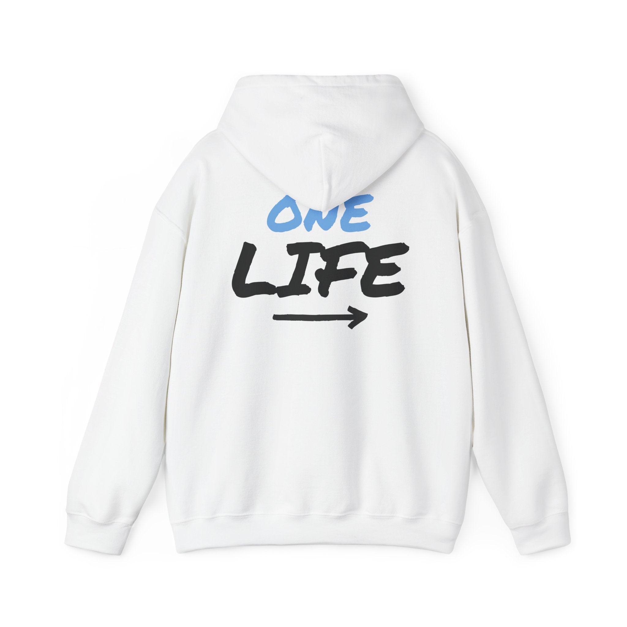One Life Graphic Hoodie — Motivational Arrow Sweatshirt