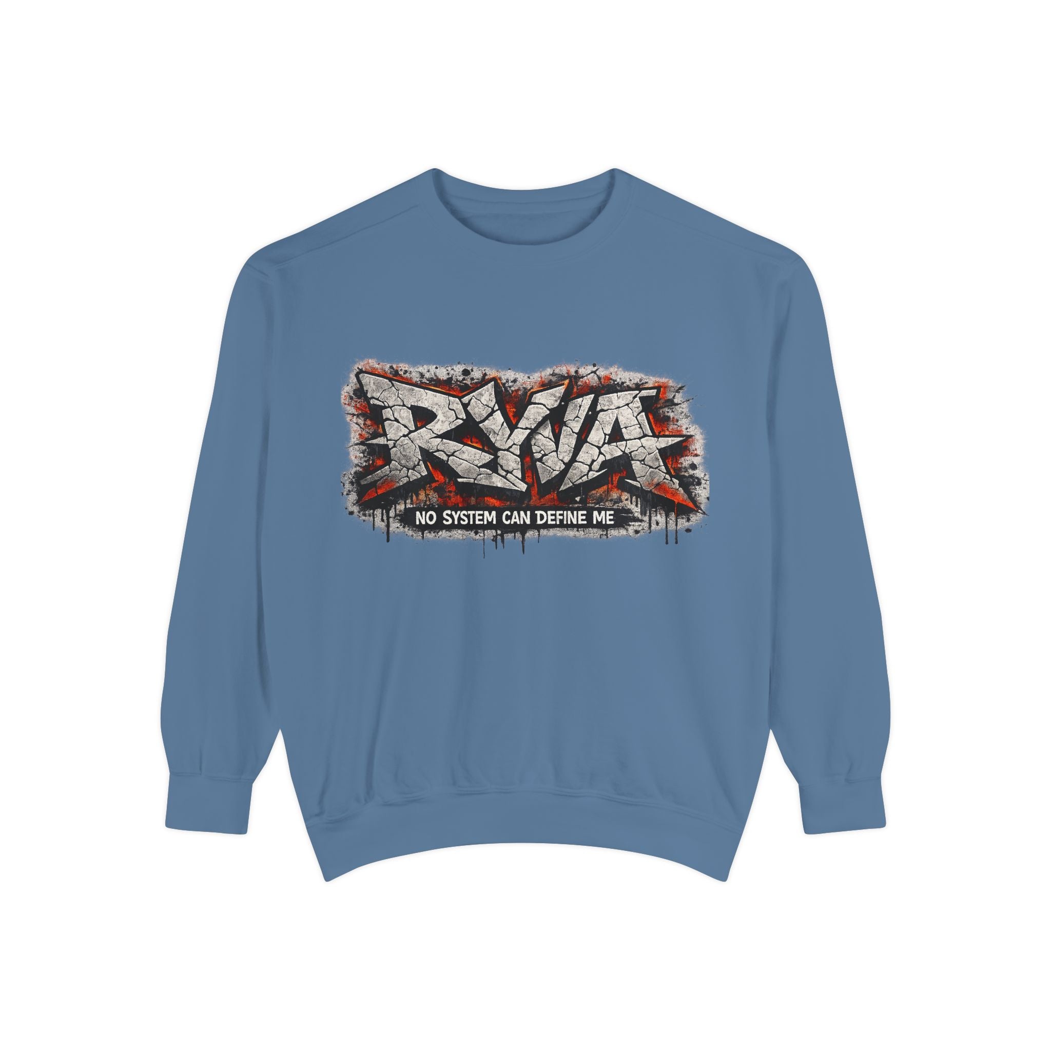 RVA Graffiti Sweatshirt — "No System Can Define Me" Urban Crewneck