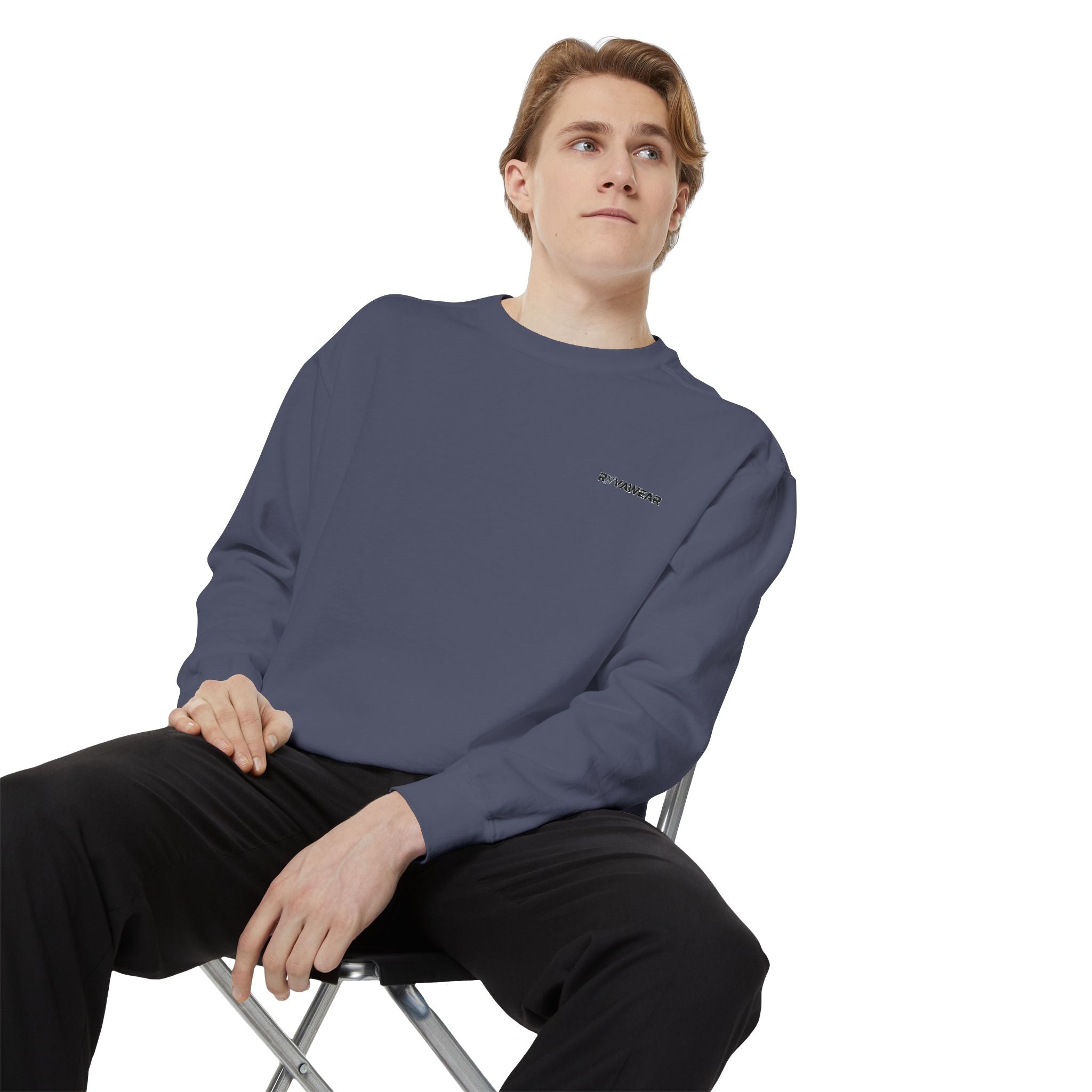 Minimalist Sweatshirt with Tiny Chest Graphic