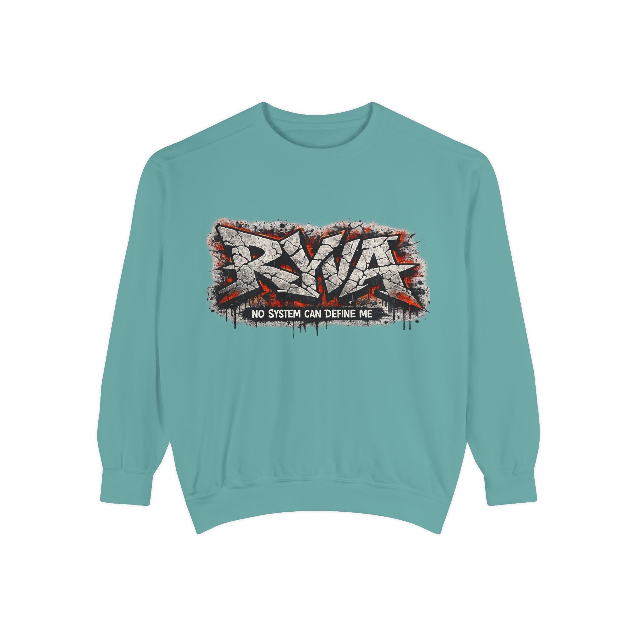 RVA Graffiti Sweatshirt — "No System Can Define Me" Urban Crewneck