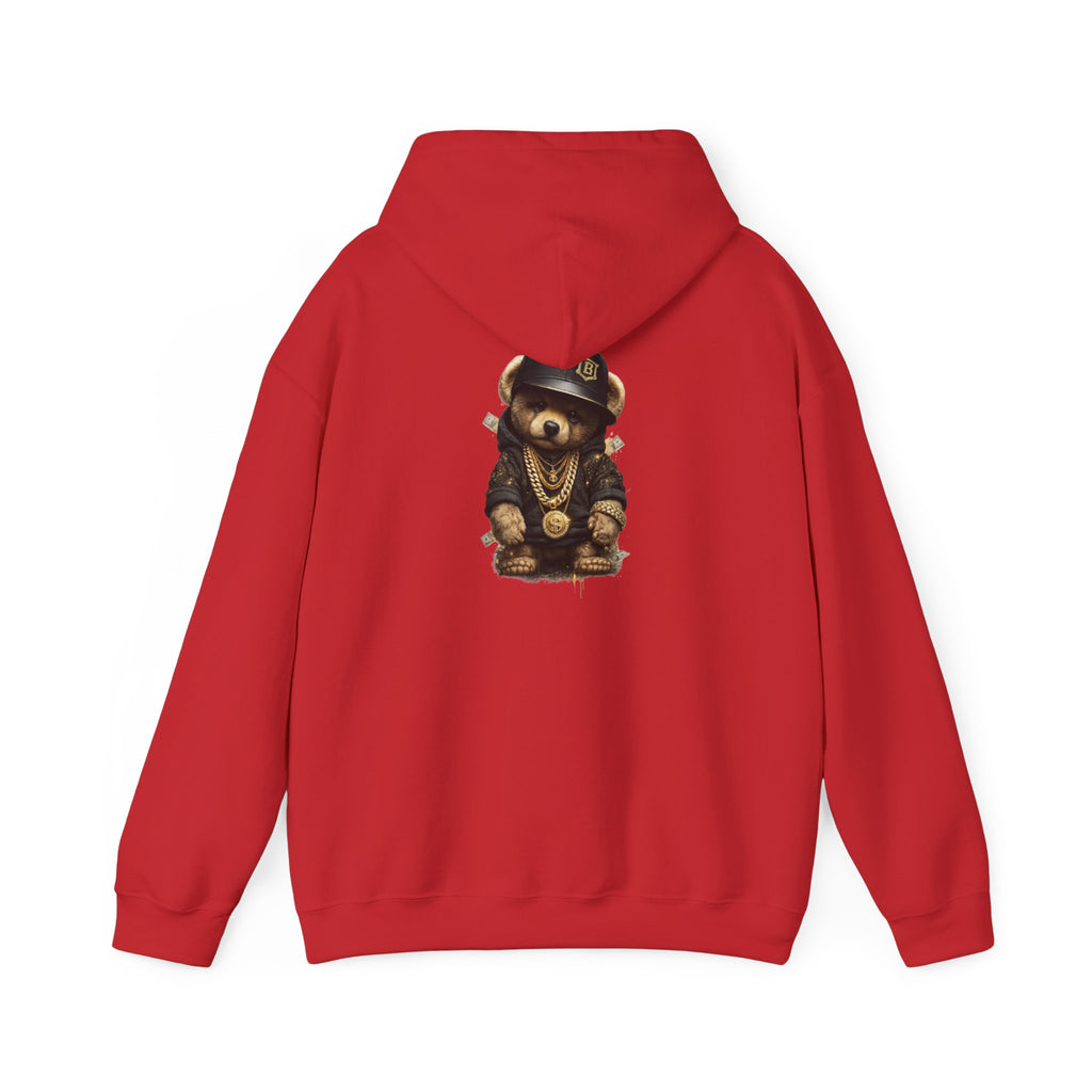 Bear Bling Hoodie — Streetwear Teddy Bear Graphic Pullover