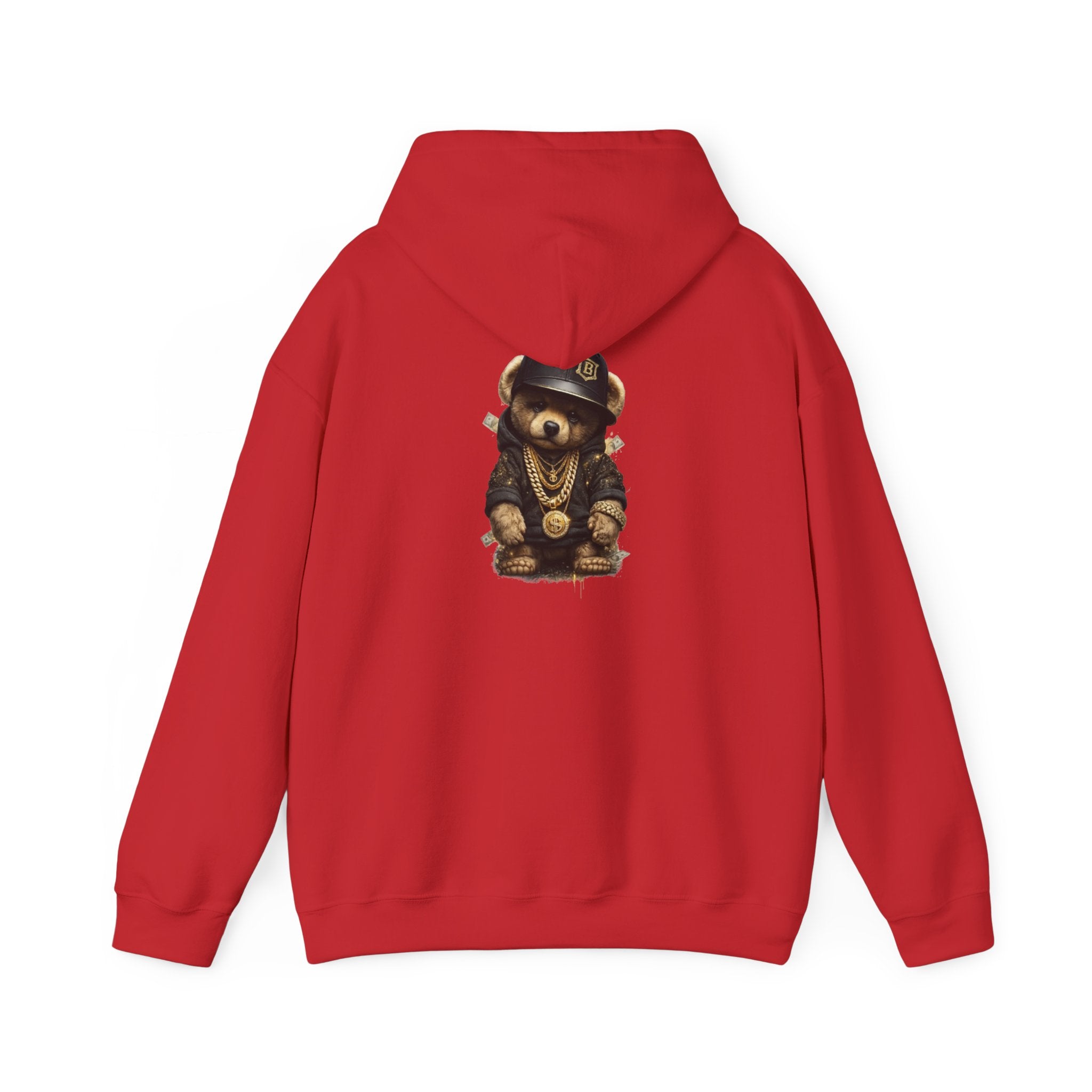Bear Bling Hoodie — Streetwear Teddy Bear Graphic Pullover