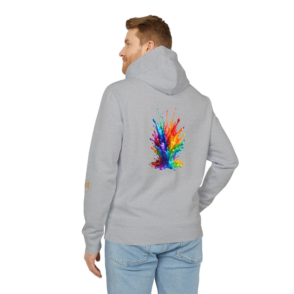 Color Splash Hoodie — Vibrant Rainbow Paint Splash Pullover
