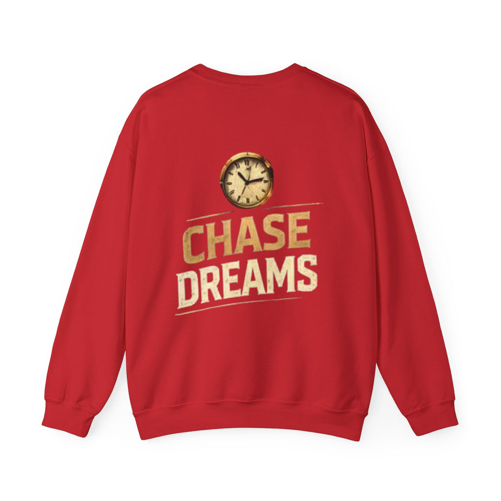 Crewneck Sweatshirt — Chase Dreams Clock Graphic