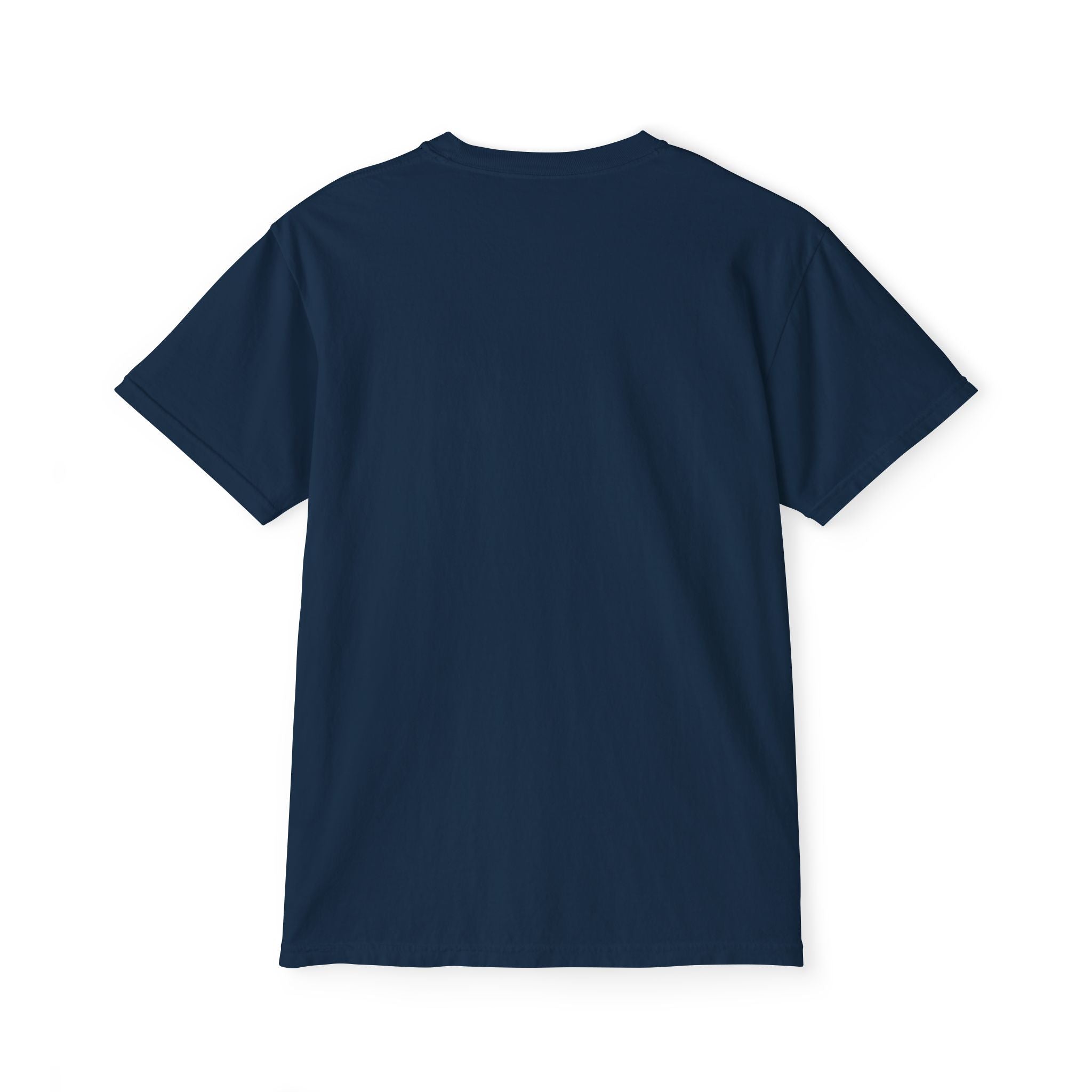Minimal Pocket T‑Shirt — Subtle Text Chest Pocket Tee