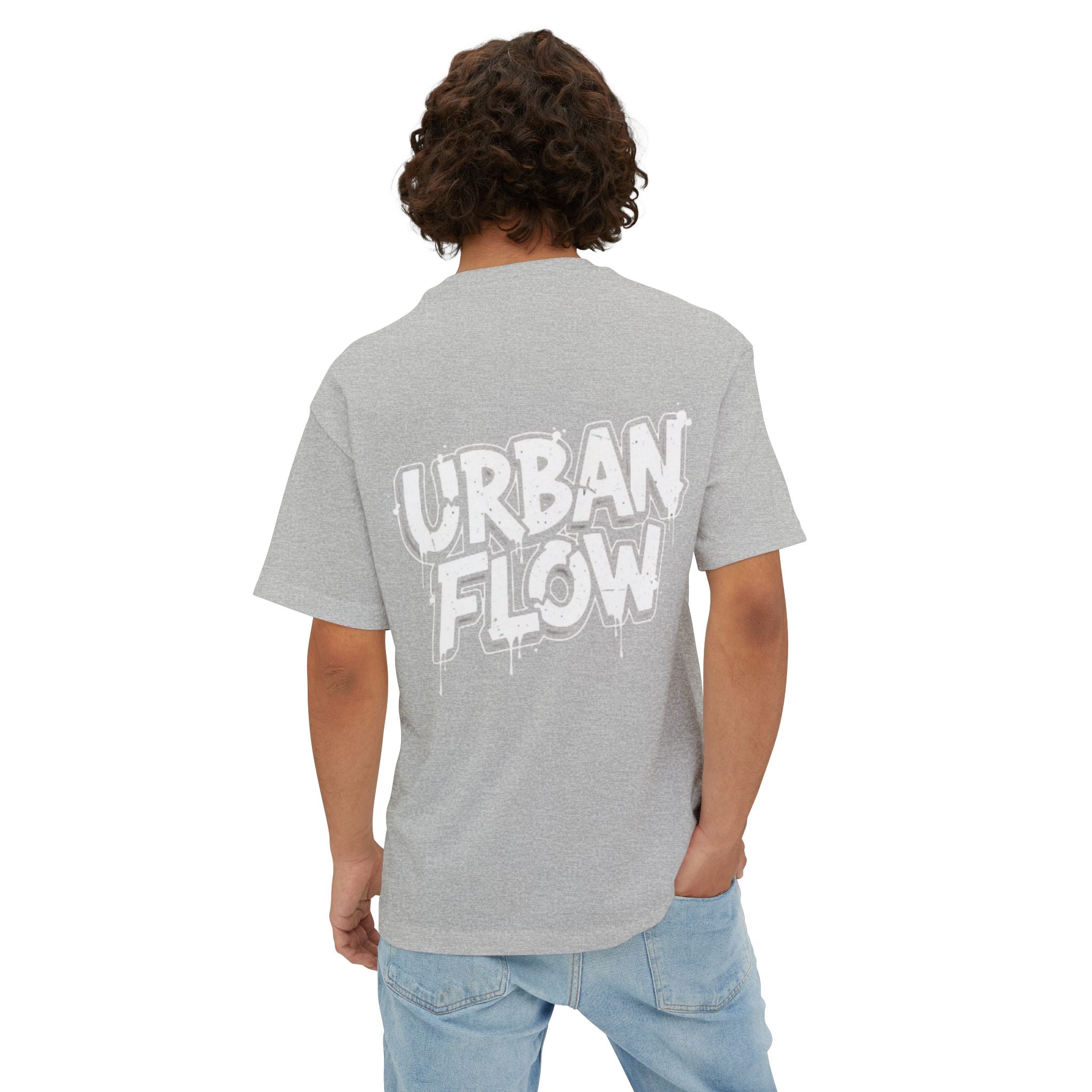 Urban Flow Tee — Graffiti Logo Oversized Boxy T-Shirt