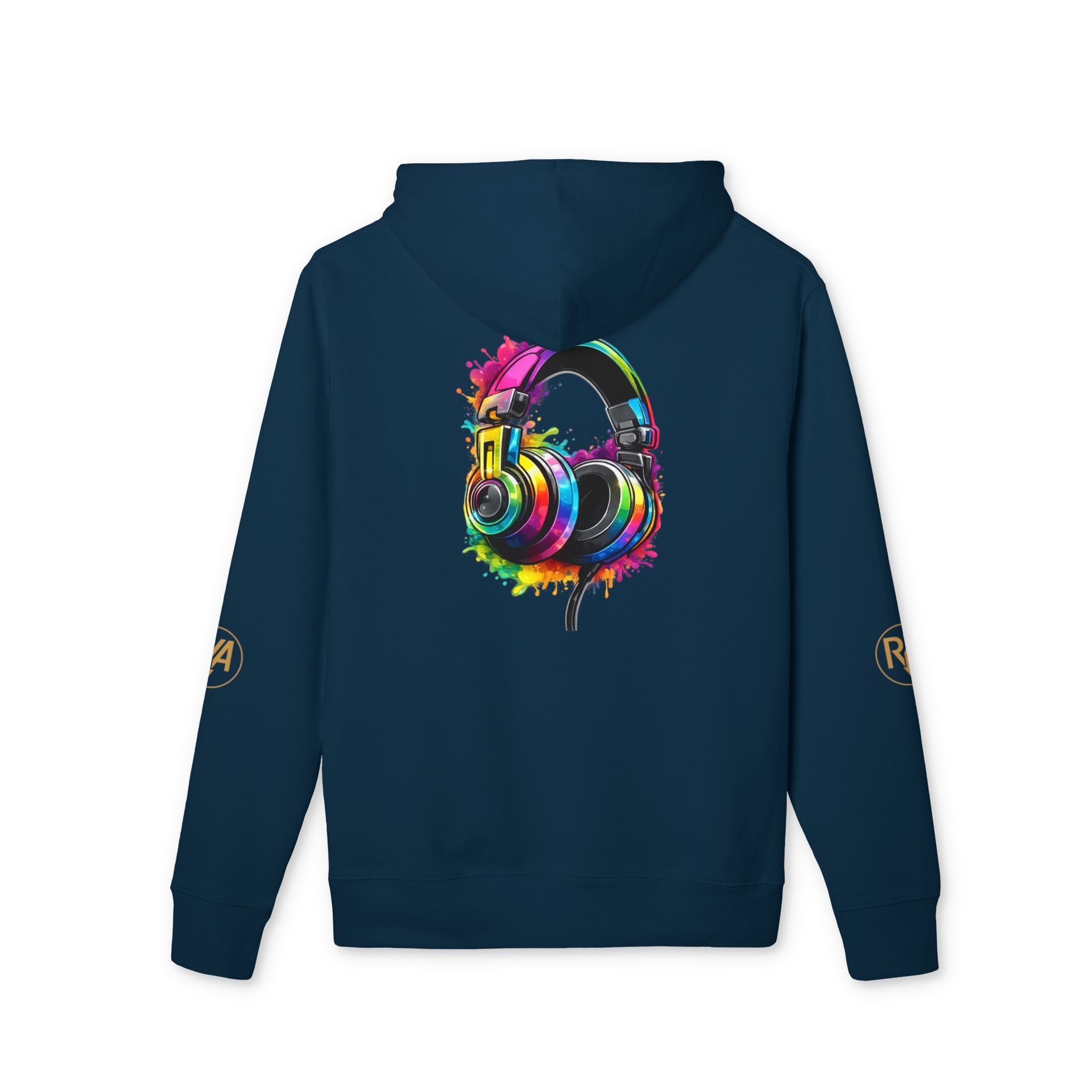 Headphones Paint Splash Hoodie — Colorful Music Lover Pullover