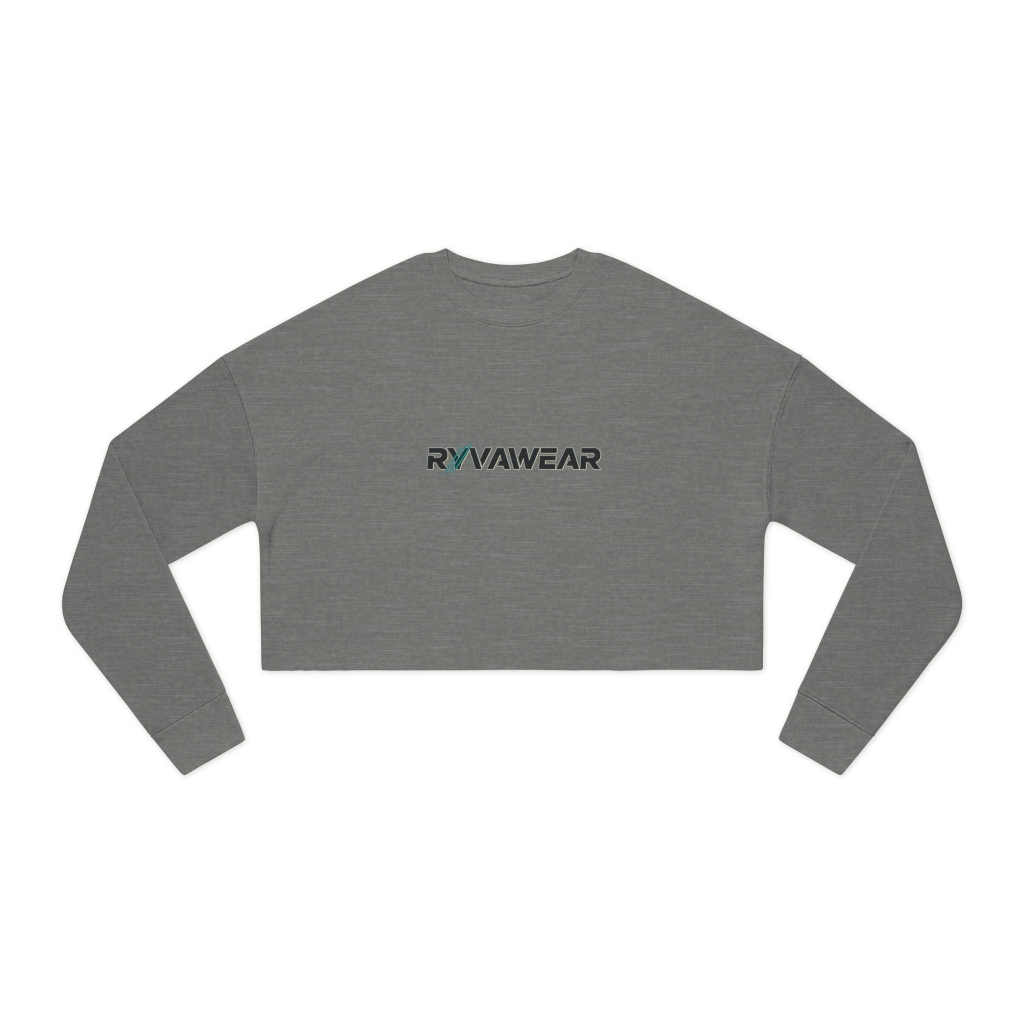 RYVAWEAR Cropped Sweatshirt — Women's Box Logo Casual Crop Top