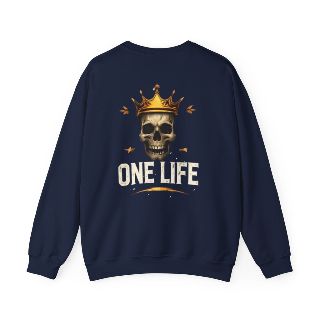 Skull Crown “One Life” Crewneck Sweatshirt