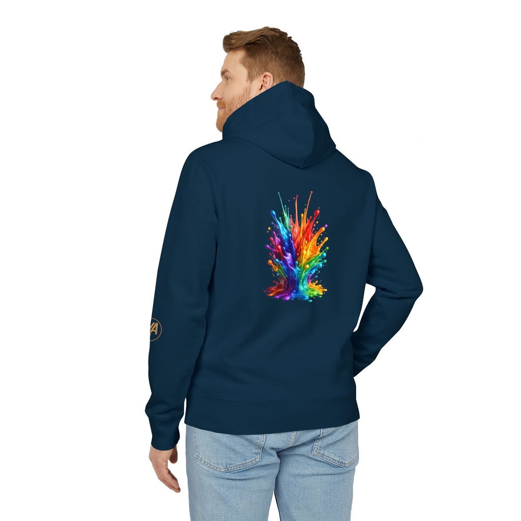 Color Splash Hoodie — Vibrant Rainbow Paint Splash Pullover