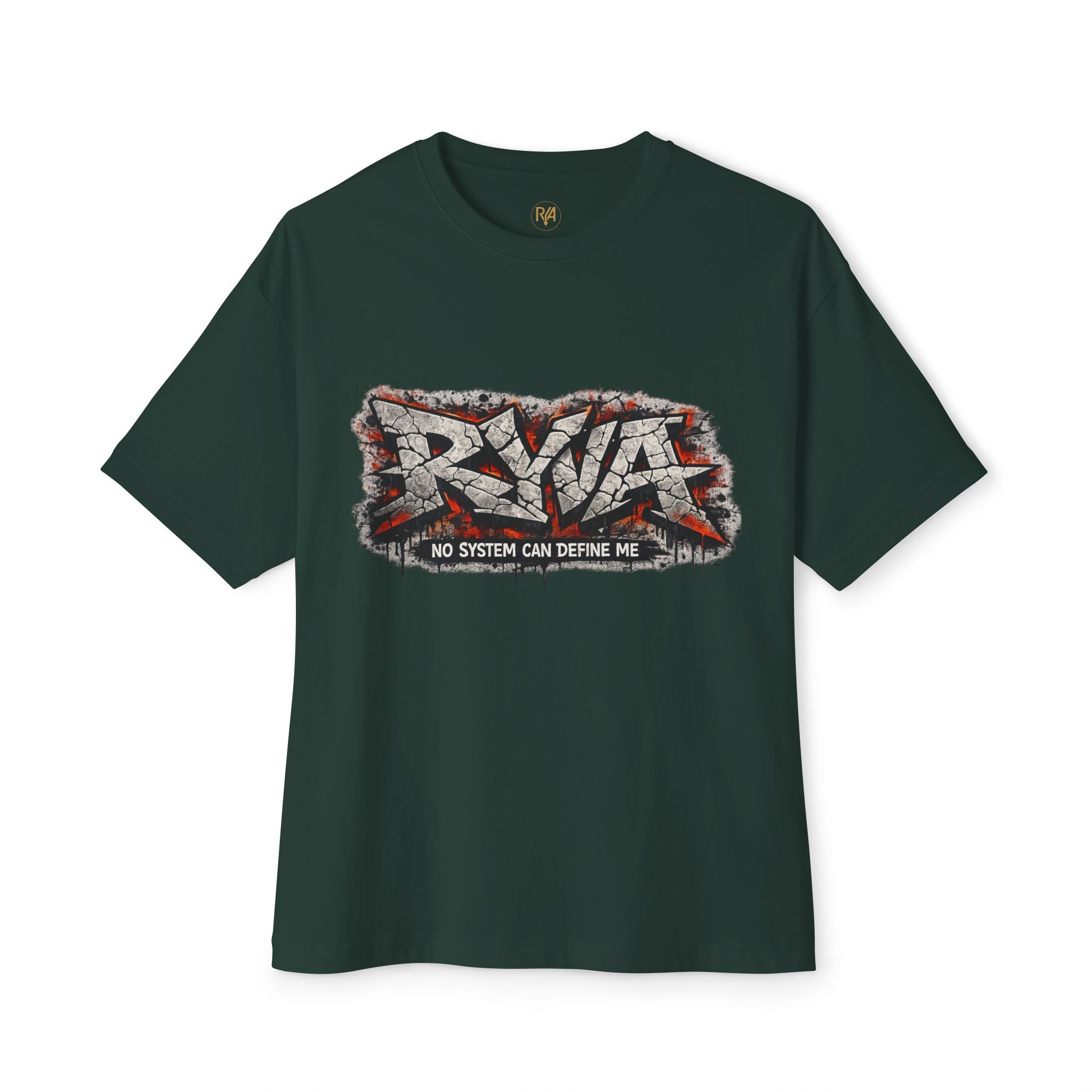 Graffiti 'No System Can Define Me' Boxy Tee