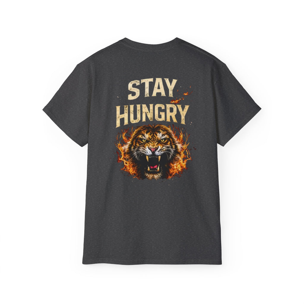 Stay Hungry Lion T-Shirt — Motivational Graphic Tee
