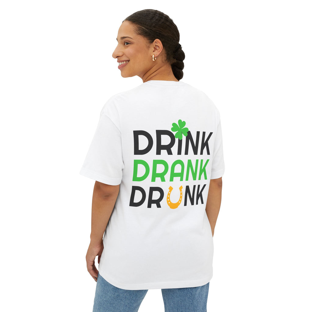 St. Patrick's 'Drink Drank Drunk' Boxy Tee