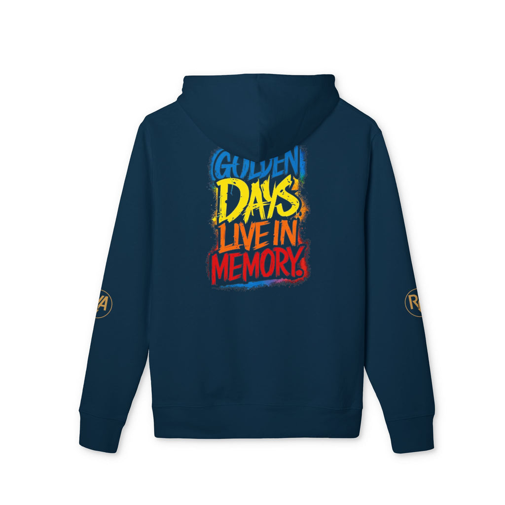 Hoodie — "Golden Days Live in Memory" Retro Graphic Pullover