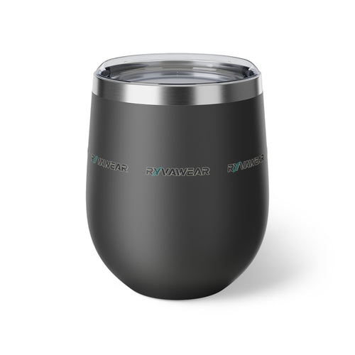 12oz Copper Vacuum Insulated Wine Tumbler — Double-Wall Travel Cup