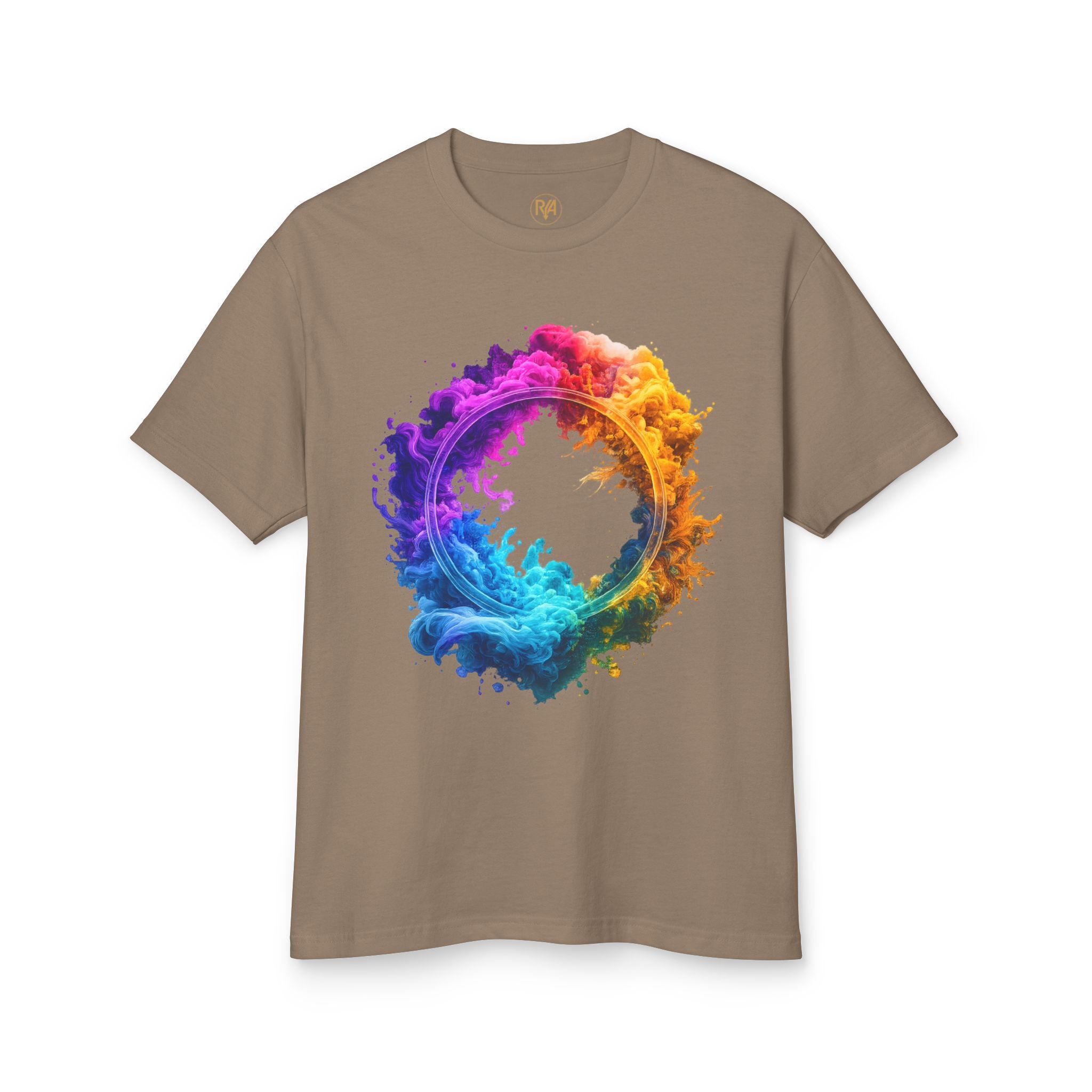 Color Burst Circle Graphic Tee