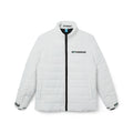Women’s White Puffer Jacket — Minimal Logo Quilted Winter Coat