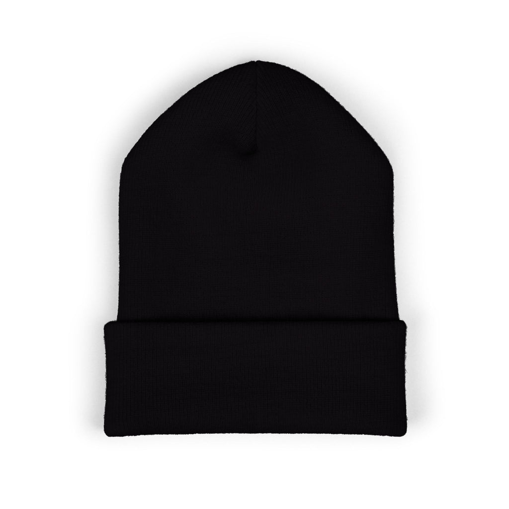 Embroidered Classic Cuffed Beanie — Minimal Logo Knit Hat