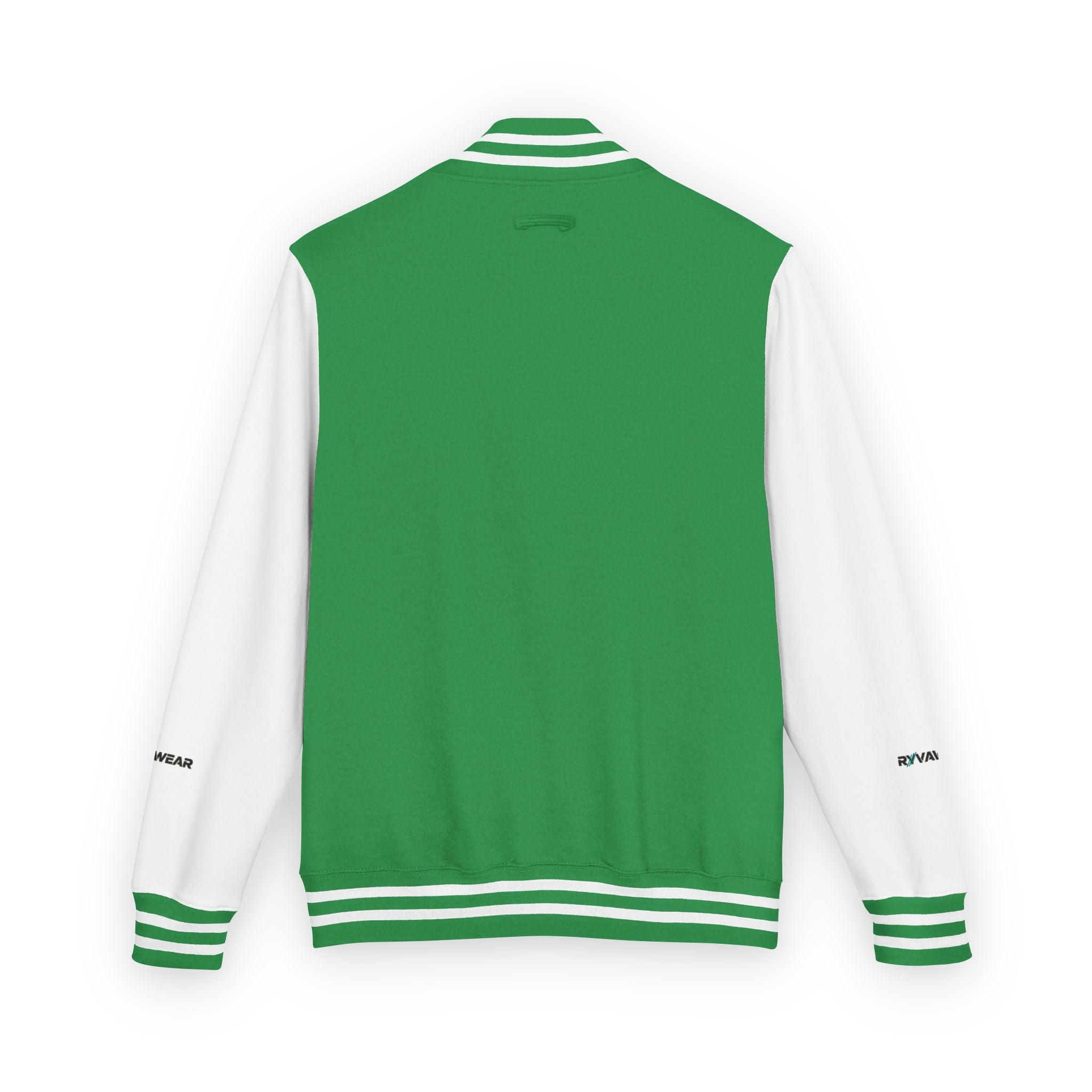 Letterman Jacket — Red & White Varsity Jacket with Small Chest Logo