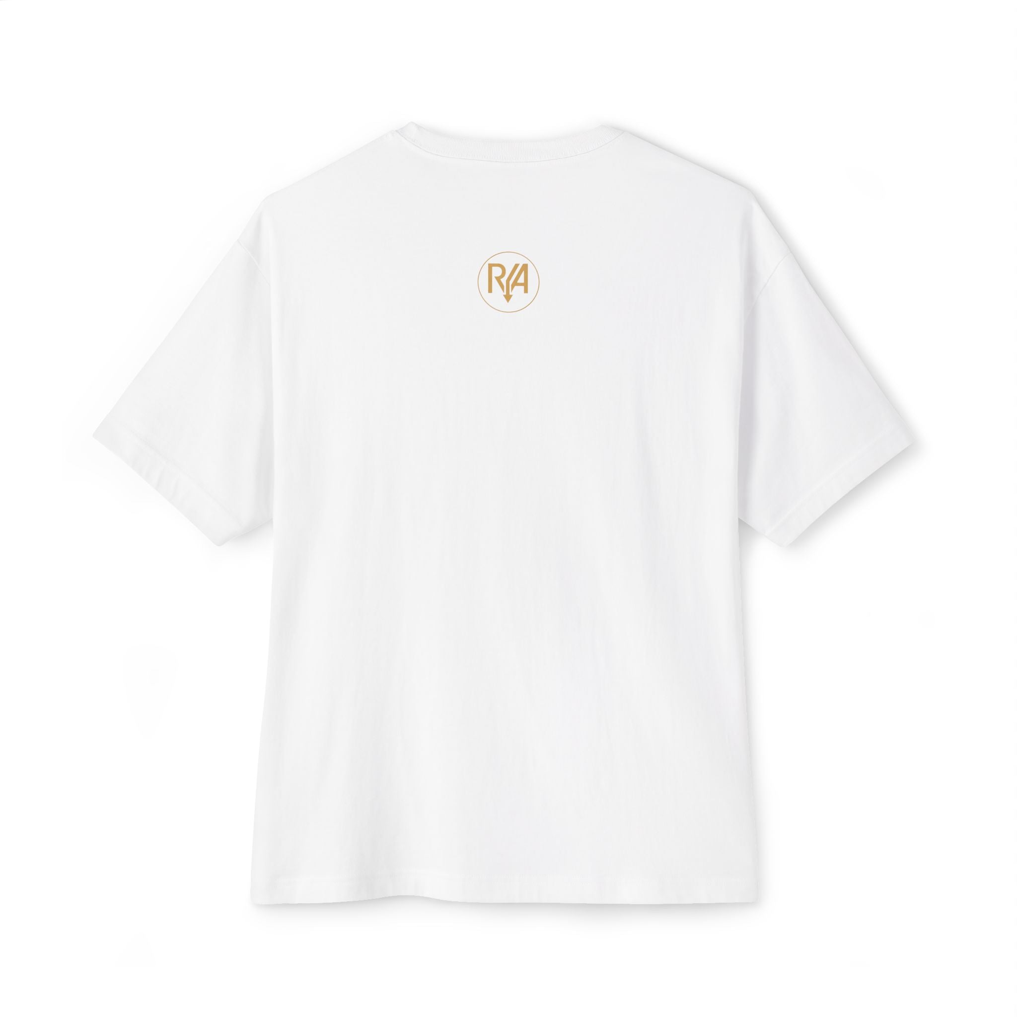 Real Life Pursuit Graphic Tee — Minimal Logo Oversized Boxy T‑Shirt