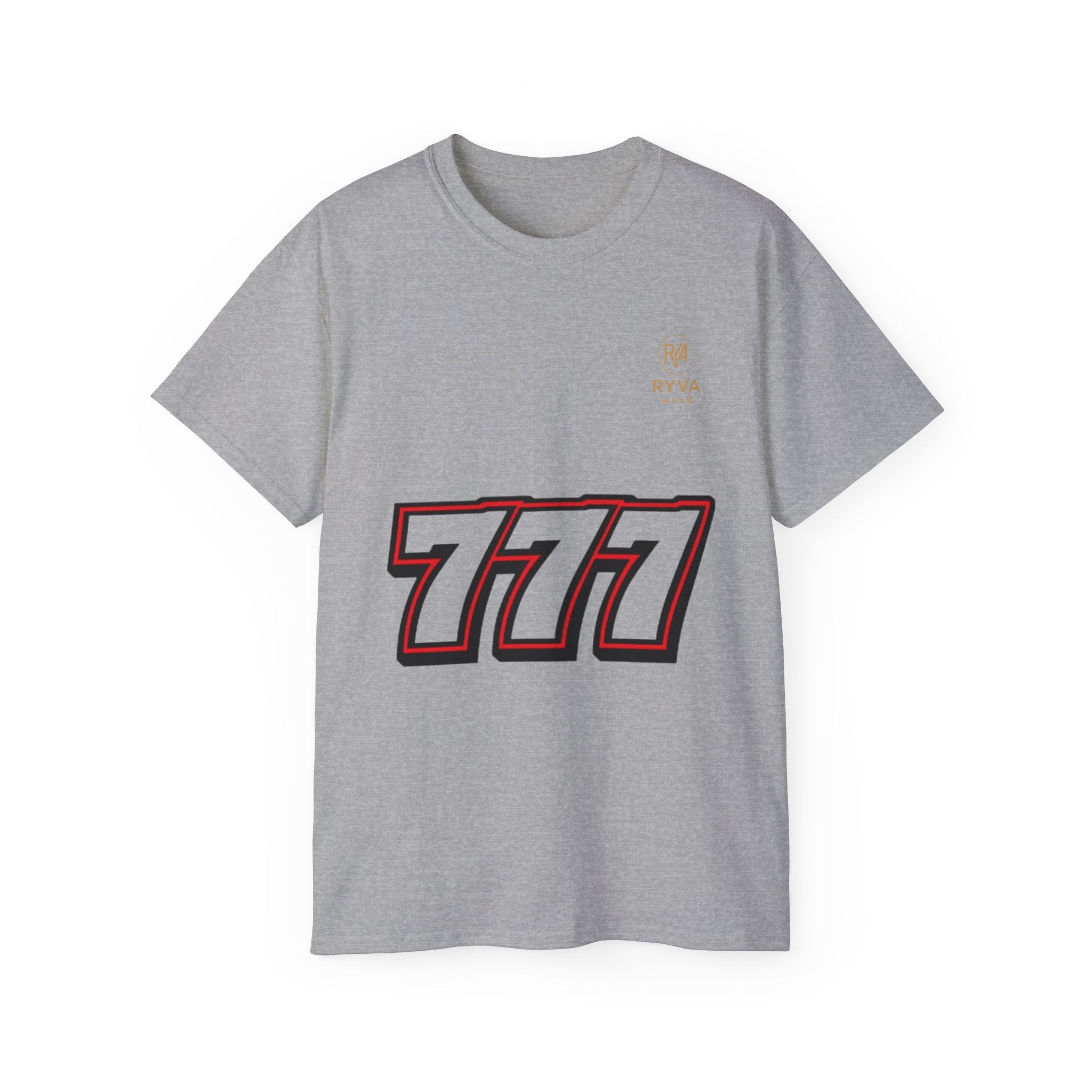 777 Graphic Tee — Lucky Slot Machine Number T-Shirt