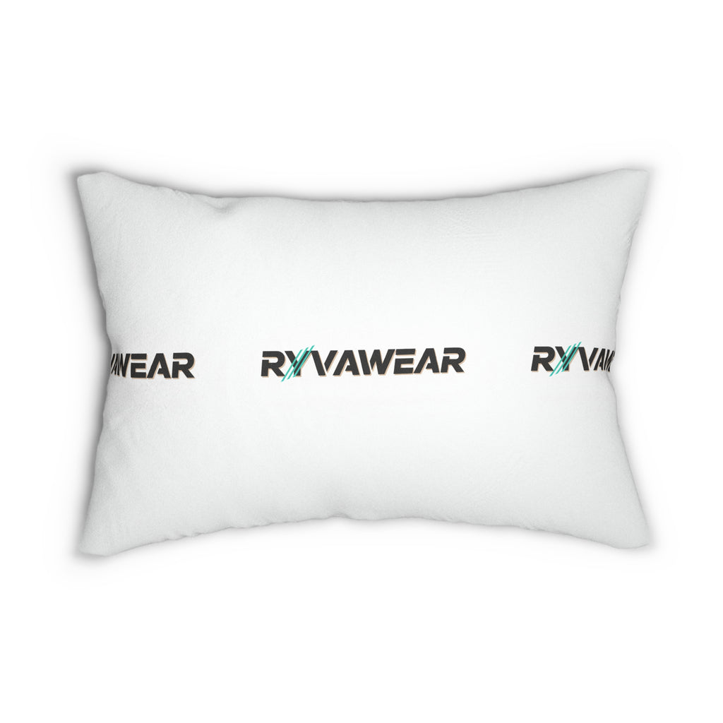 RyvaWear Logo Lumbar Pillow — Branded Spun Polyester Accent Pillow