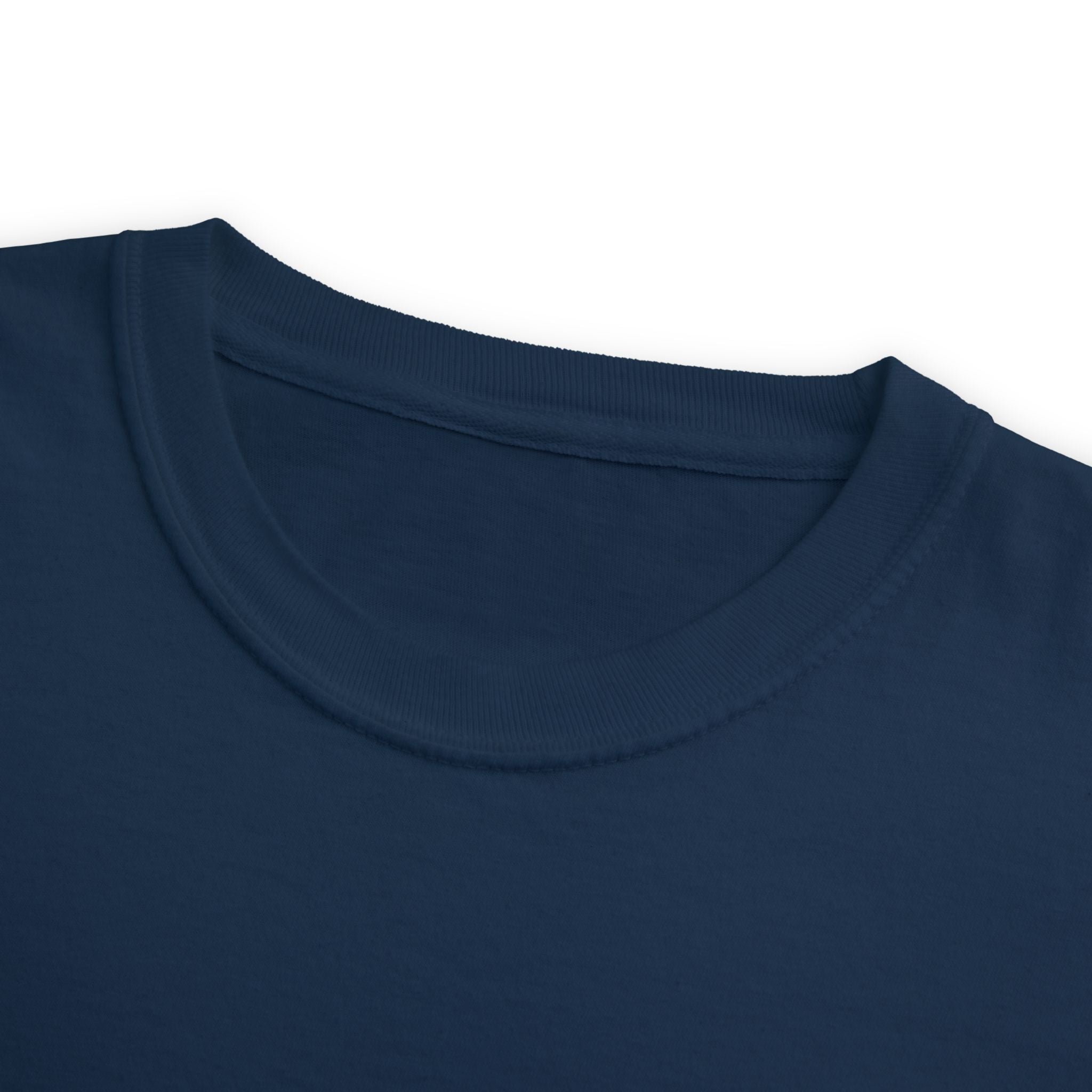 Minimal Pocket T‑Shirt — Subtle Text Chest Pocket Tee