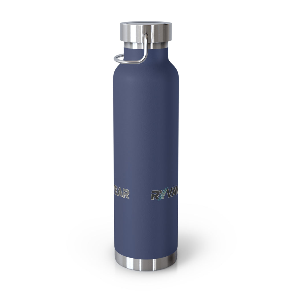 22oz Copper Vacuum Insulated Water Bottle — Double-Wall Stainless Steel Thermos