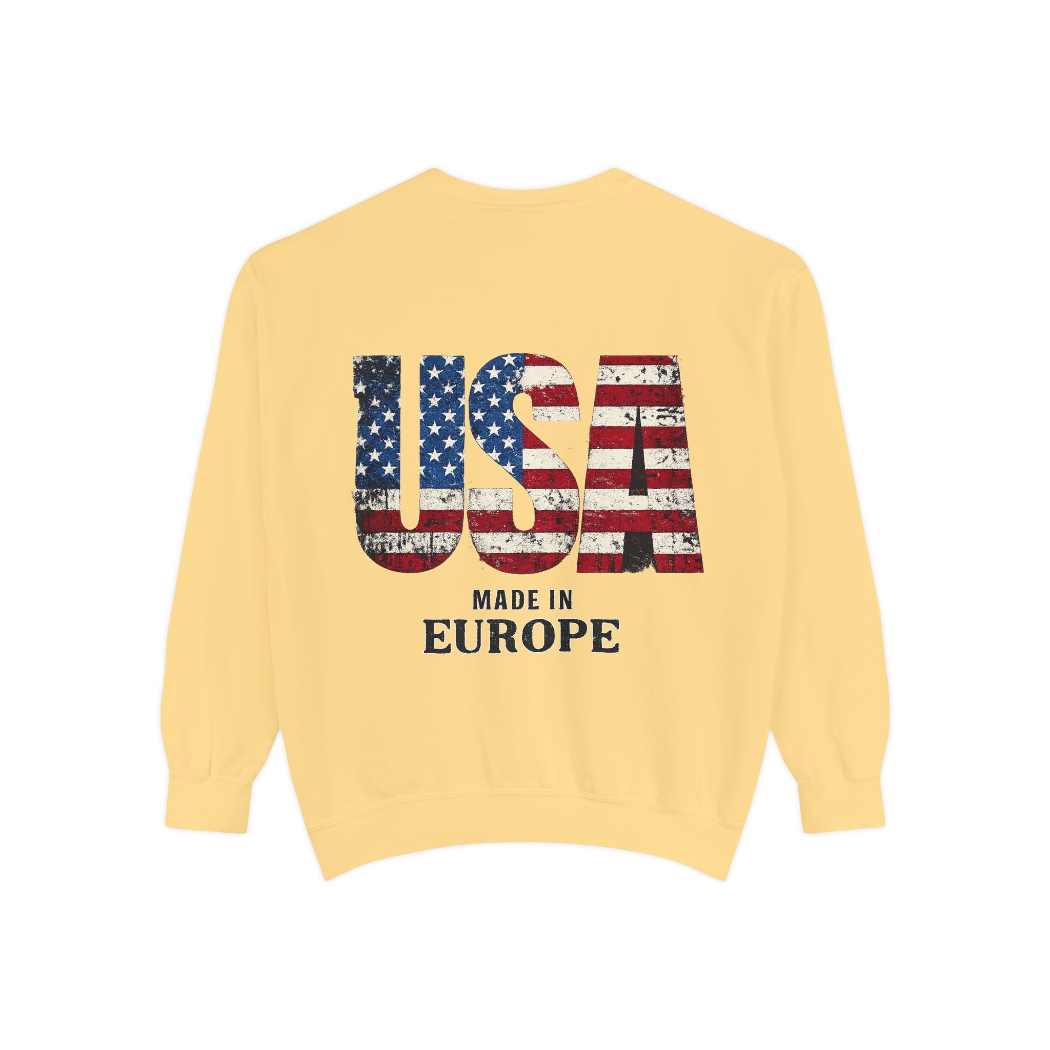 Minimal Monogram Sweatshirt — R14 Chest Logo Crewneck