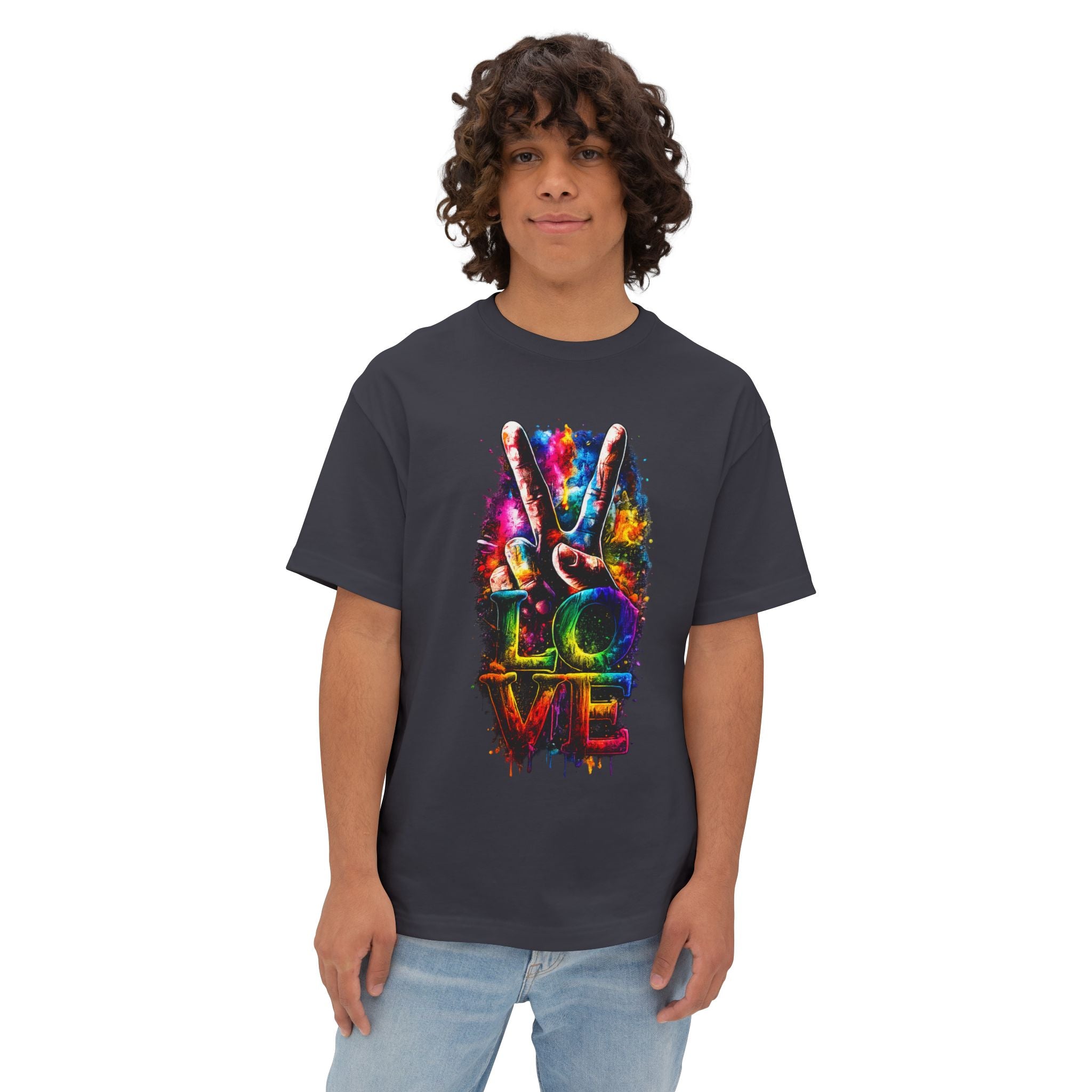 Love Peace Vibe Tee — Colorful Tie-Dye Peace Sign T-Shirt
