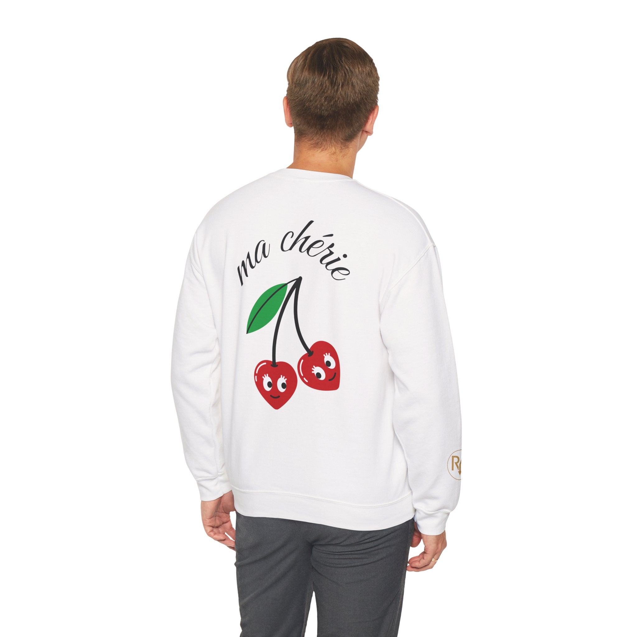 Cherry Graphic Sweatshirt — "ma chérie" Cute Vintage-Cherry Crewneck