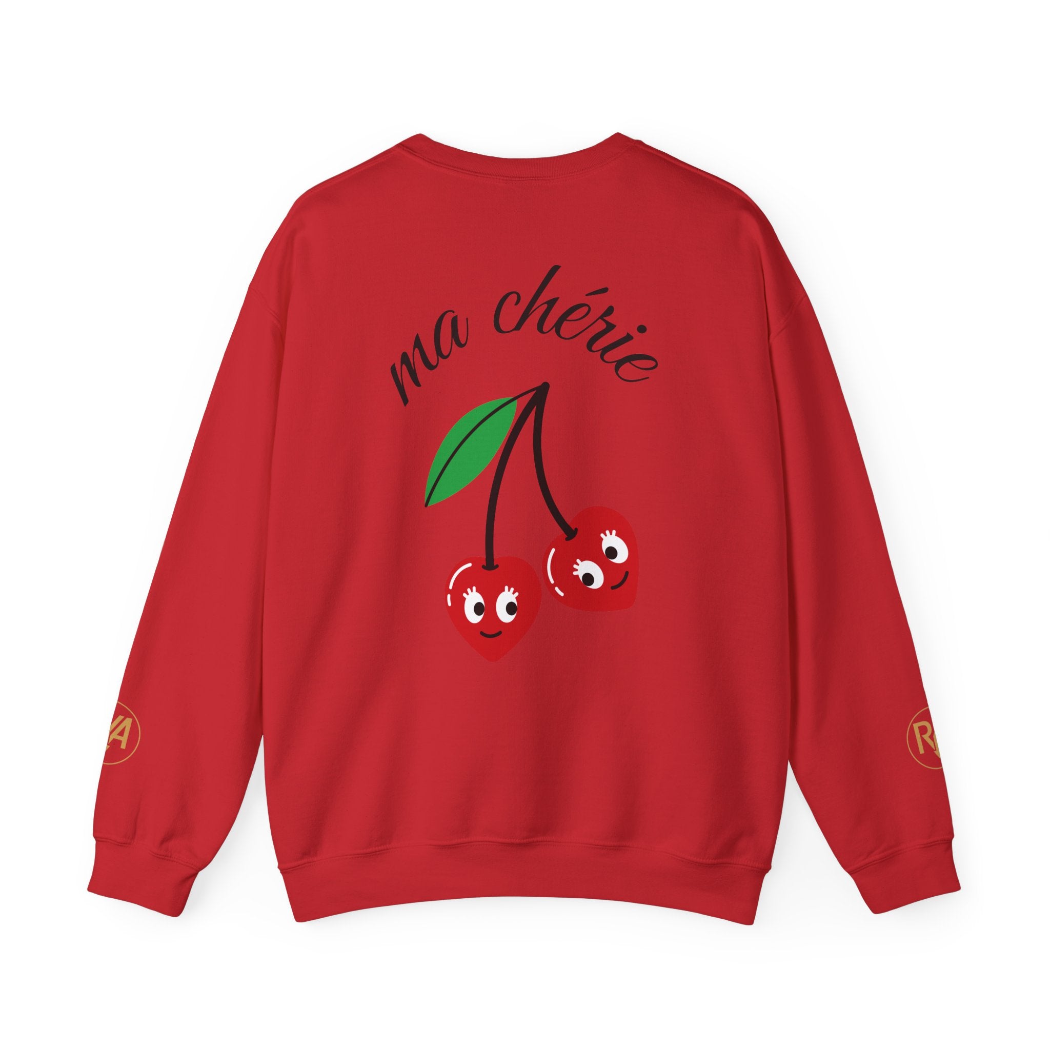 Cherry Graphic Sweatshirt — "ma chérie" Cute Vintage-Cherry Crewneck