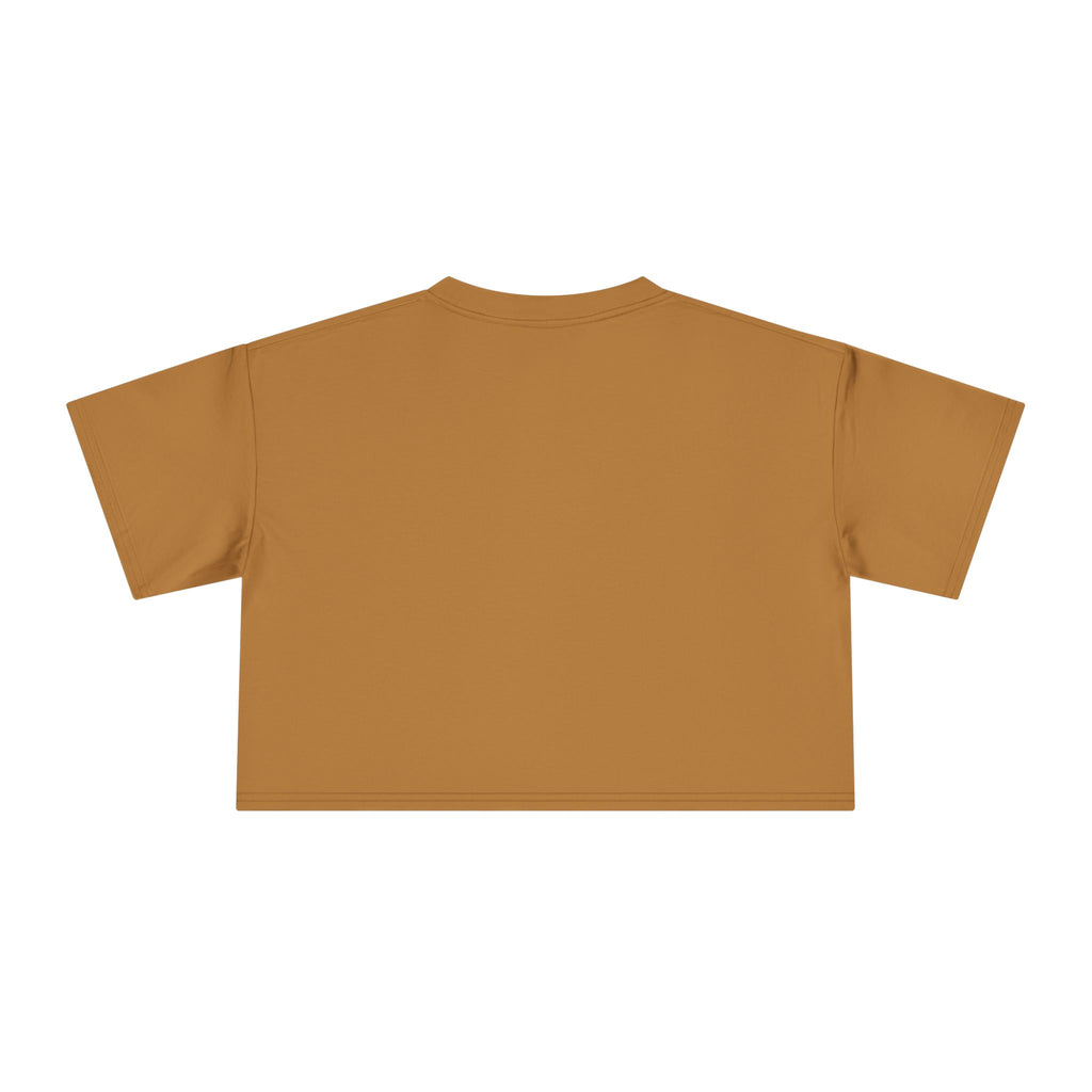 Crop Tee — Minimal Gold R/A Logo Women's Cropped T-Shirt