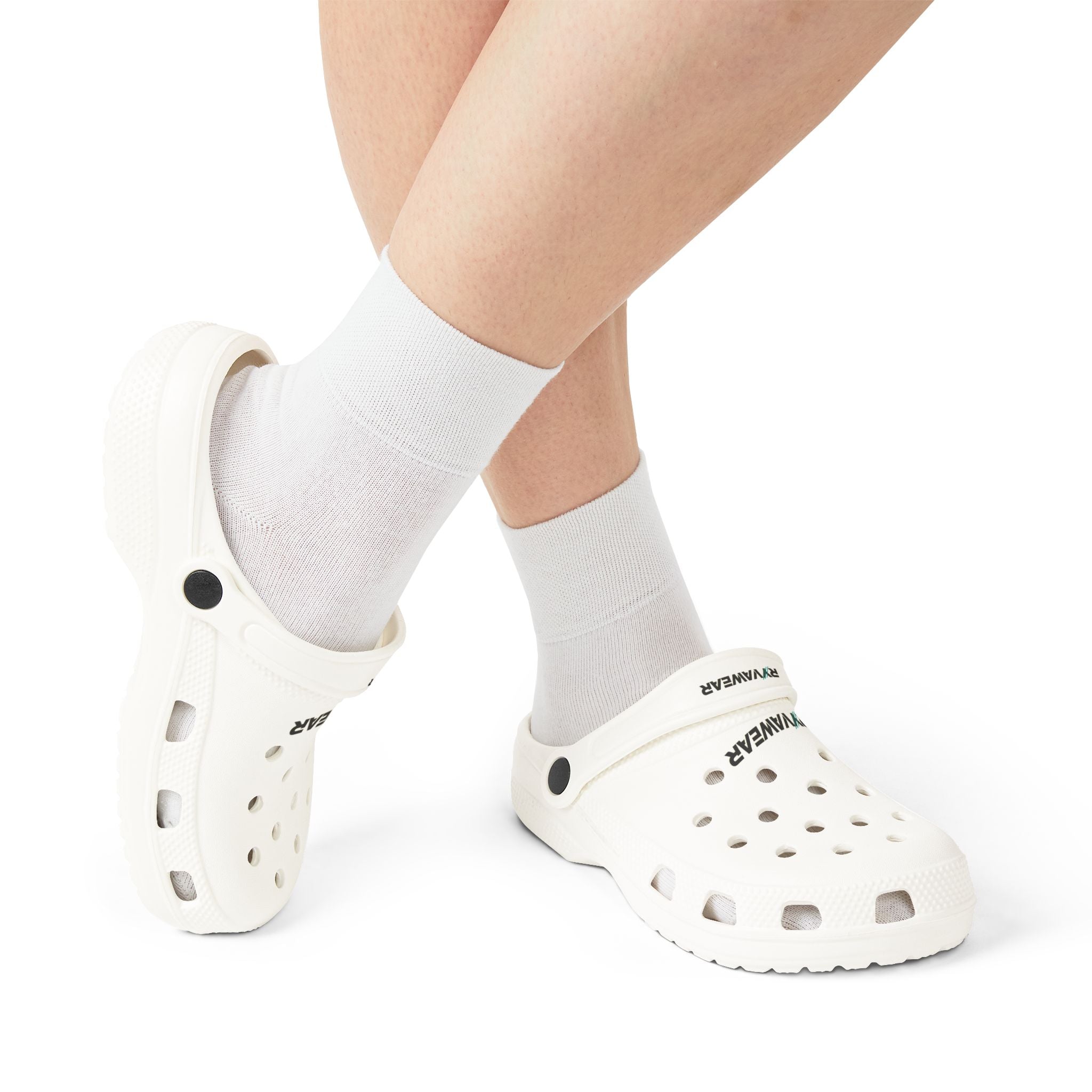 White EVA Foam Clogs — Lightweight Waterproof Slip-On Shoes