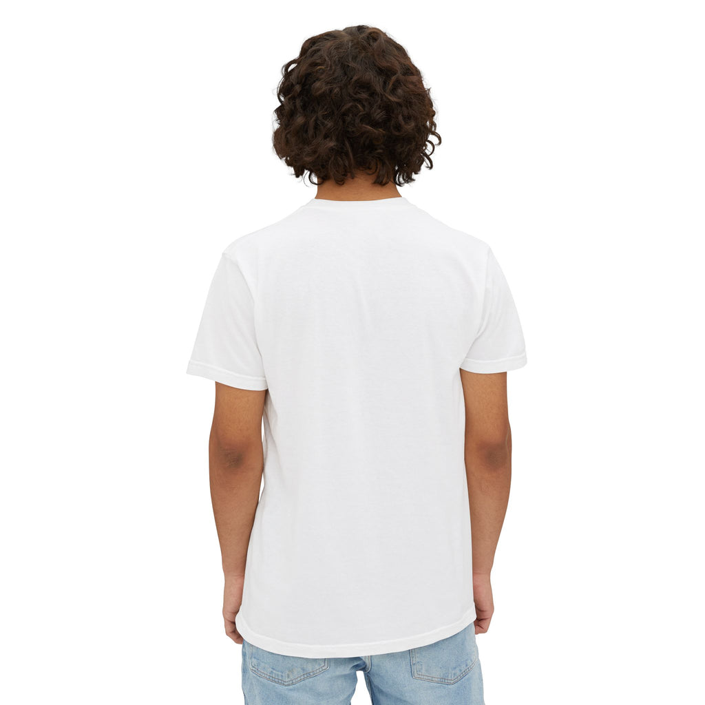 Minimal Pocket T‑Shirt — Subtle Text Chest Pocket Tee