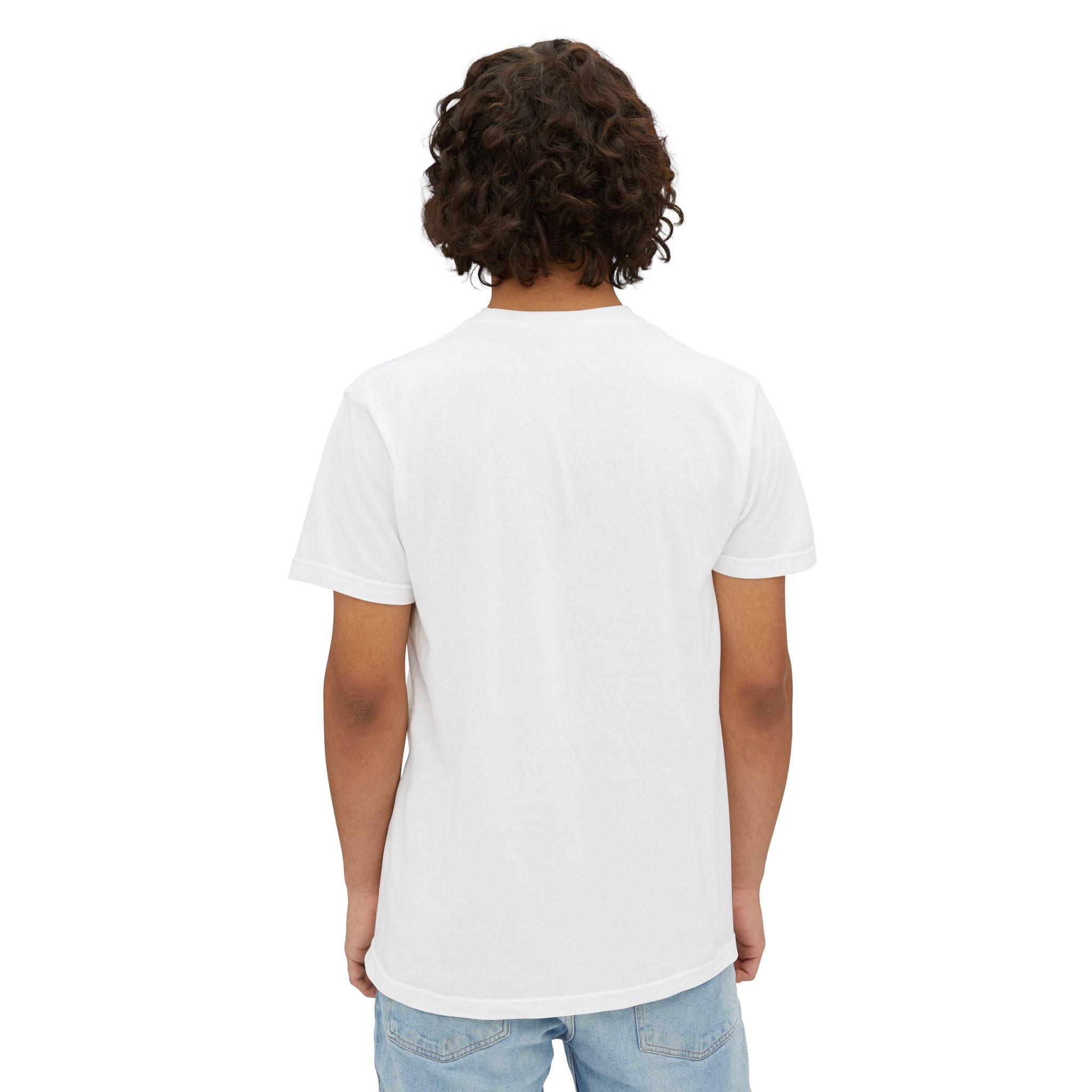 Minimal Pocket T‑Shirt — Subtle Text Chest Pocket Tee