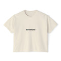 RYVAWEAR Women's Boxy Tee — Minimal Logo Cropped T-Shirt